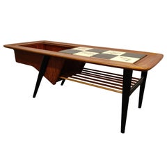 Vintage Hidden Bar Coffee Table by Alfred Hendrickx for Belfom, 1950s
