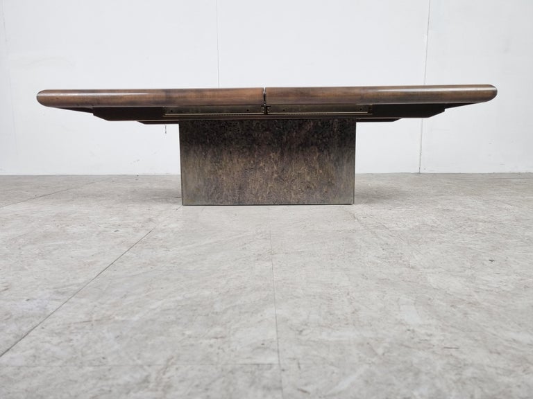 Vintage hidden bar coffee table by Eric Maville, 1970s at 1stDibs