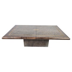 Vintage hidden bar coffee table by Eric Maville, 1970s