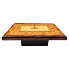 Vintage hidden bar coffee table by Eric Maville, 1970s