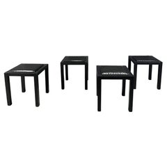 Vintage high back dining chairs, 1980s