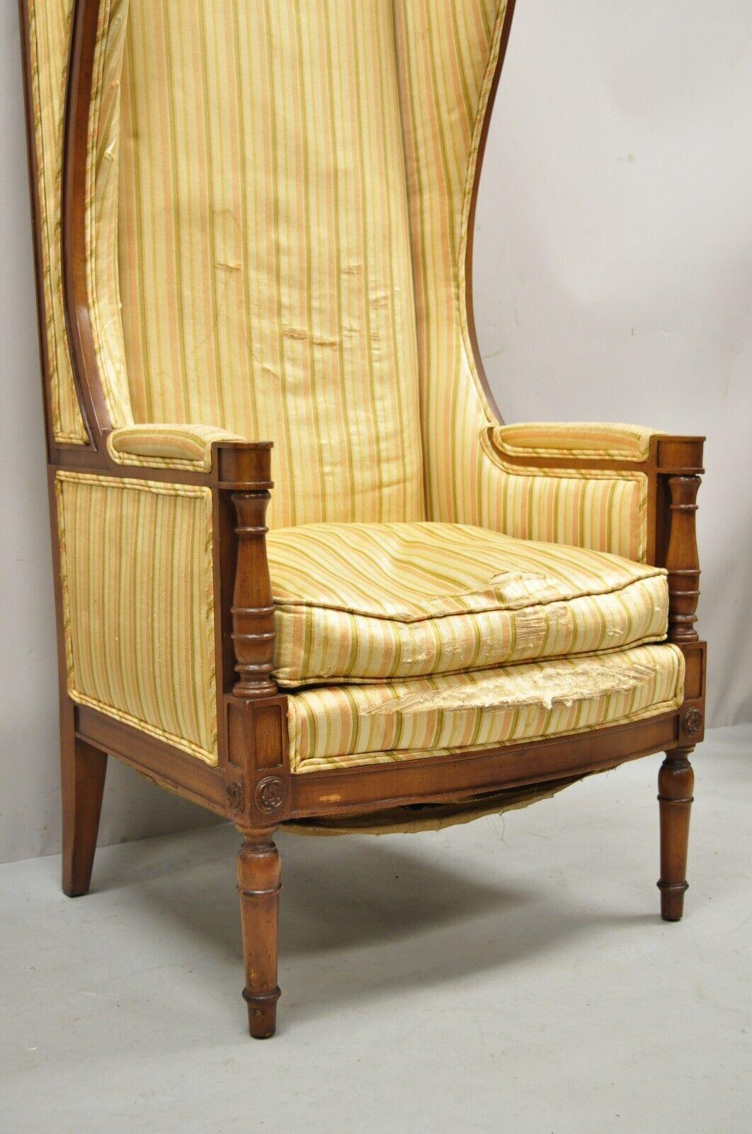 antique high back chairs