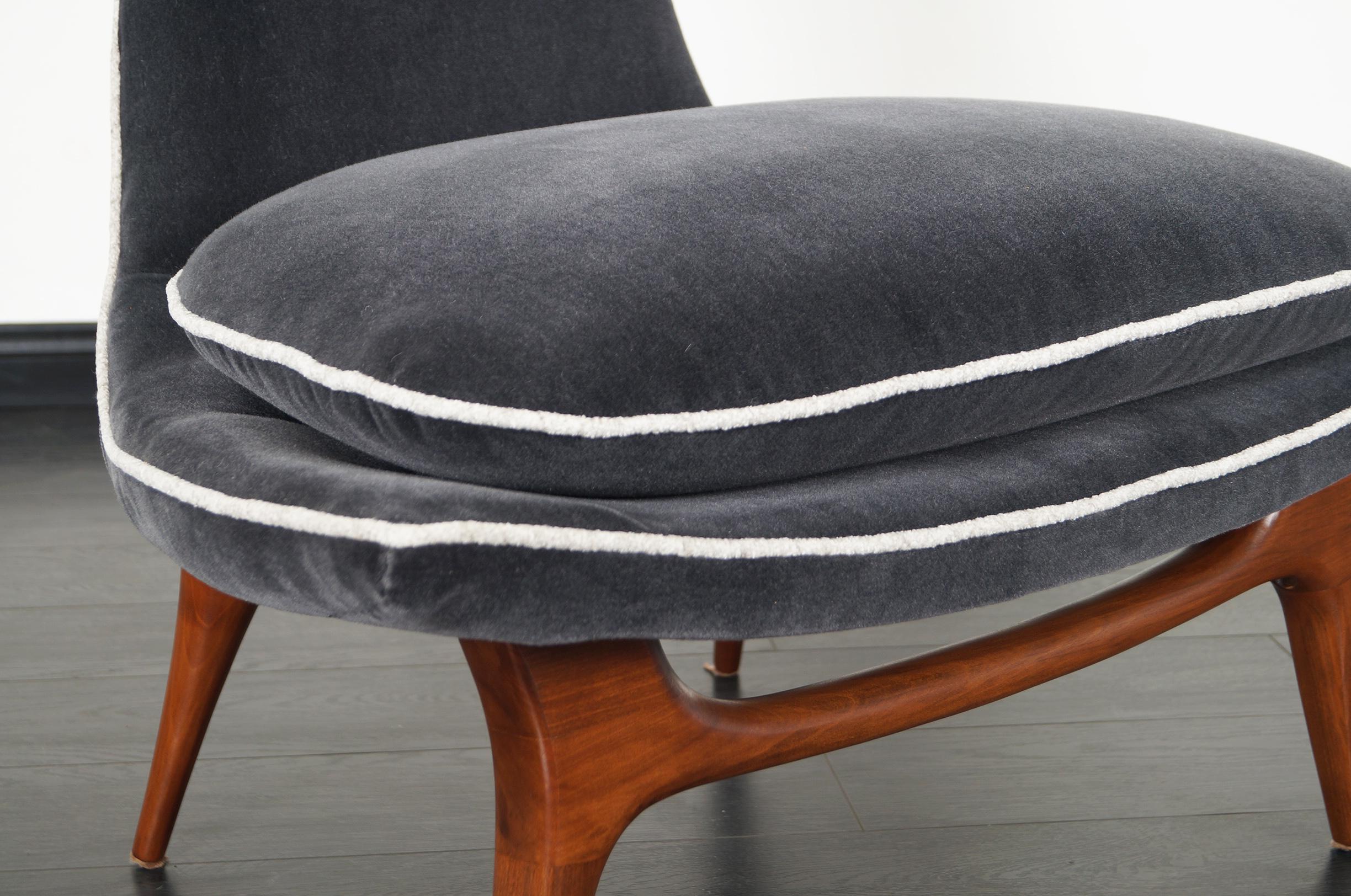 Mid-20th Century Vintage High Back Lounge Chairs by Karpen