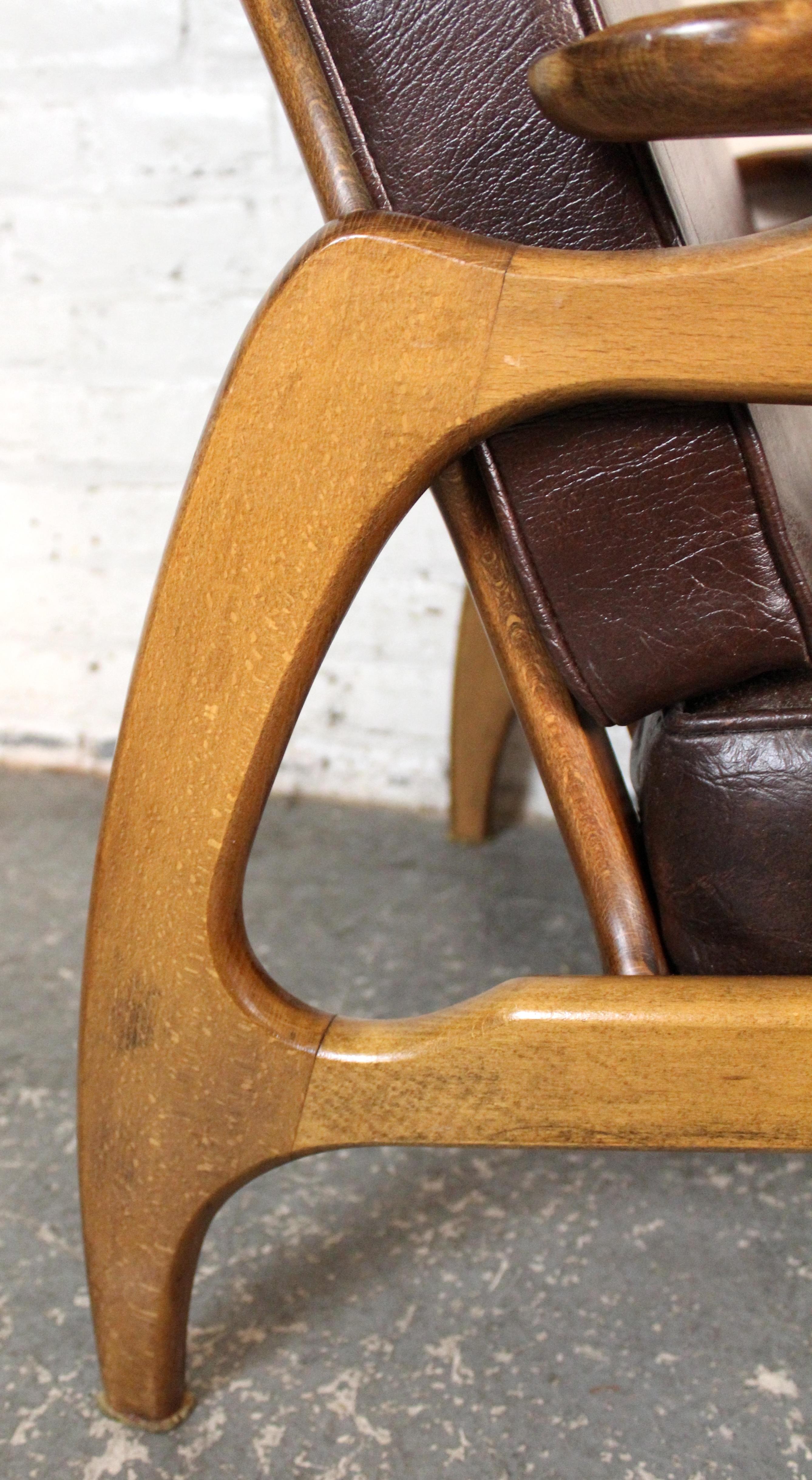 Chaise longue vintage à dossier haut en noyer par Adrian Pearsall pour Craft Associates en vente 2