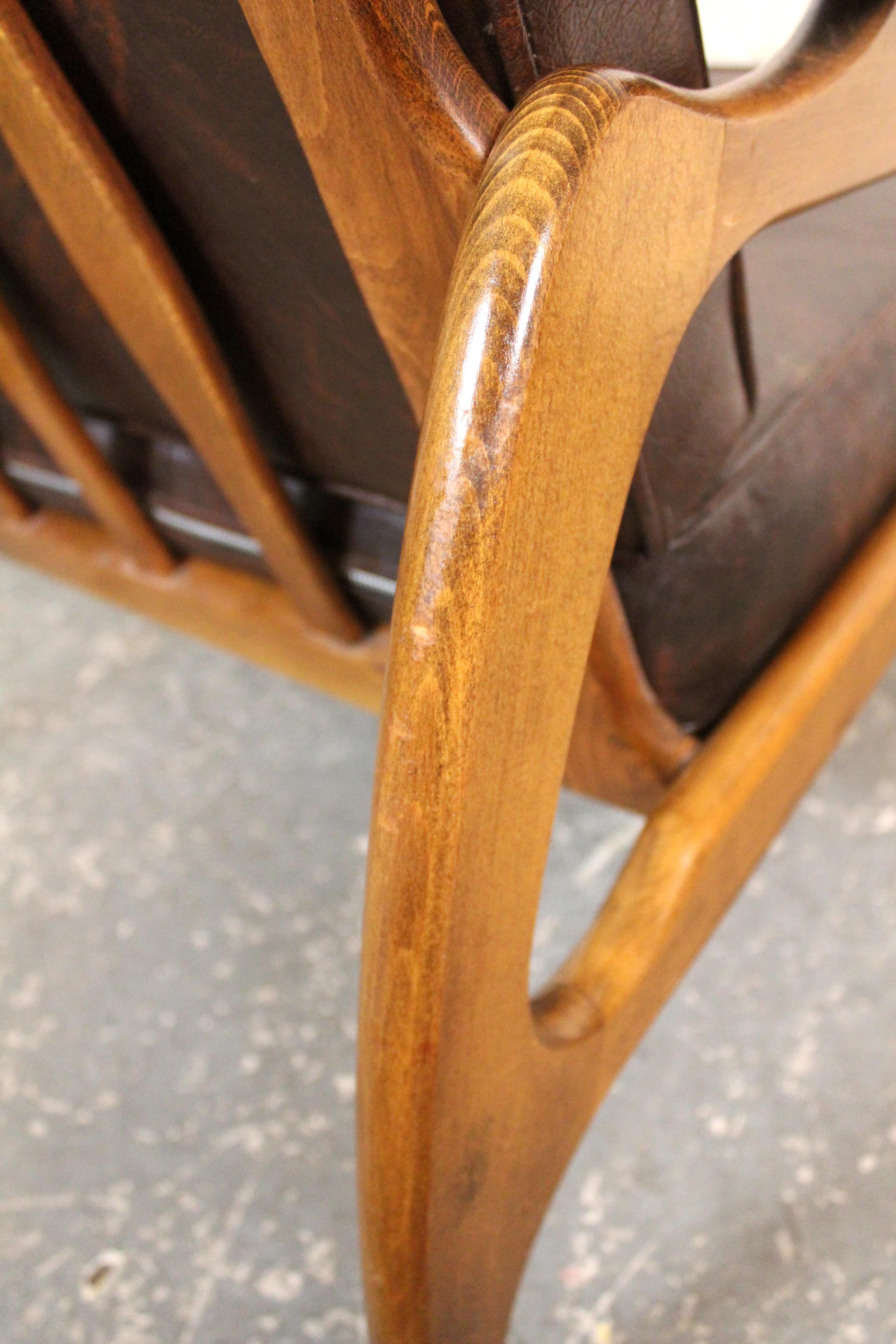 Chaise longue vintage à dossier haut en noyer par Adrian Pearsall pour Craft Associates en vente 4