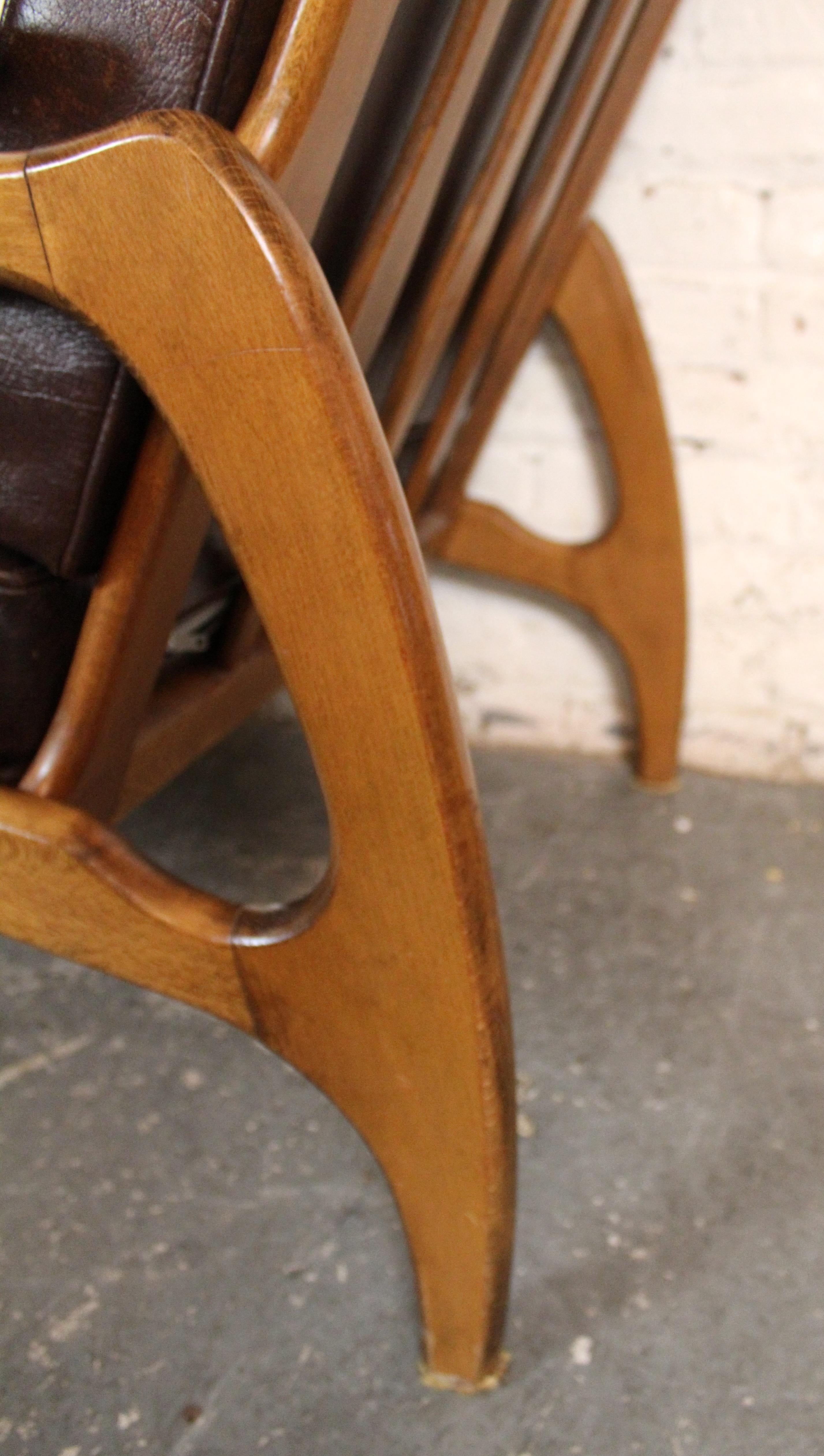 Chaise longue vintage à dossier haut en noyer par Adrian Pearsall pour Craft Associates en vente 1