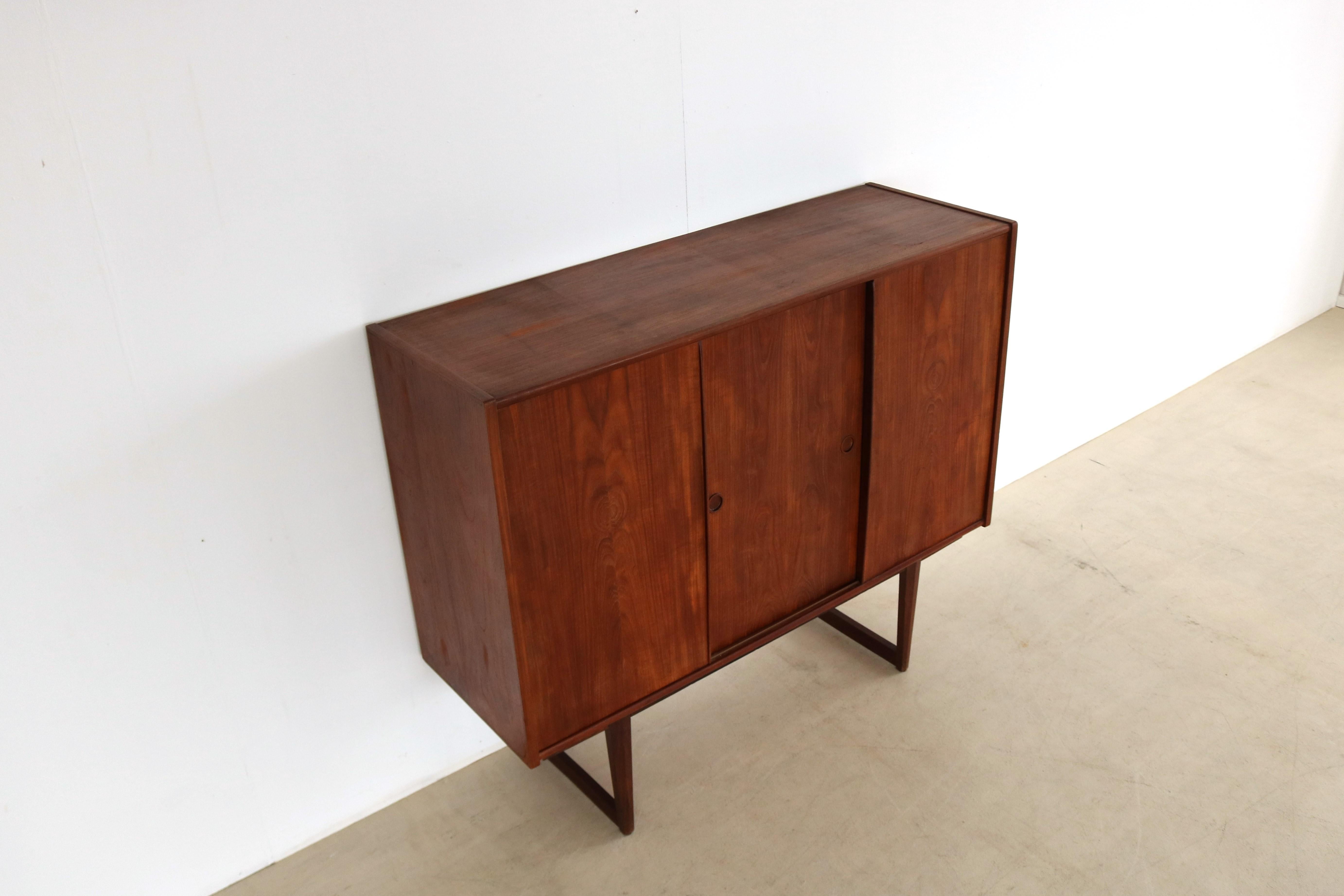 Vintage High Board  Wall Cabinet  60s  Danish For Sale 7
