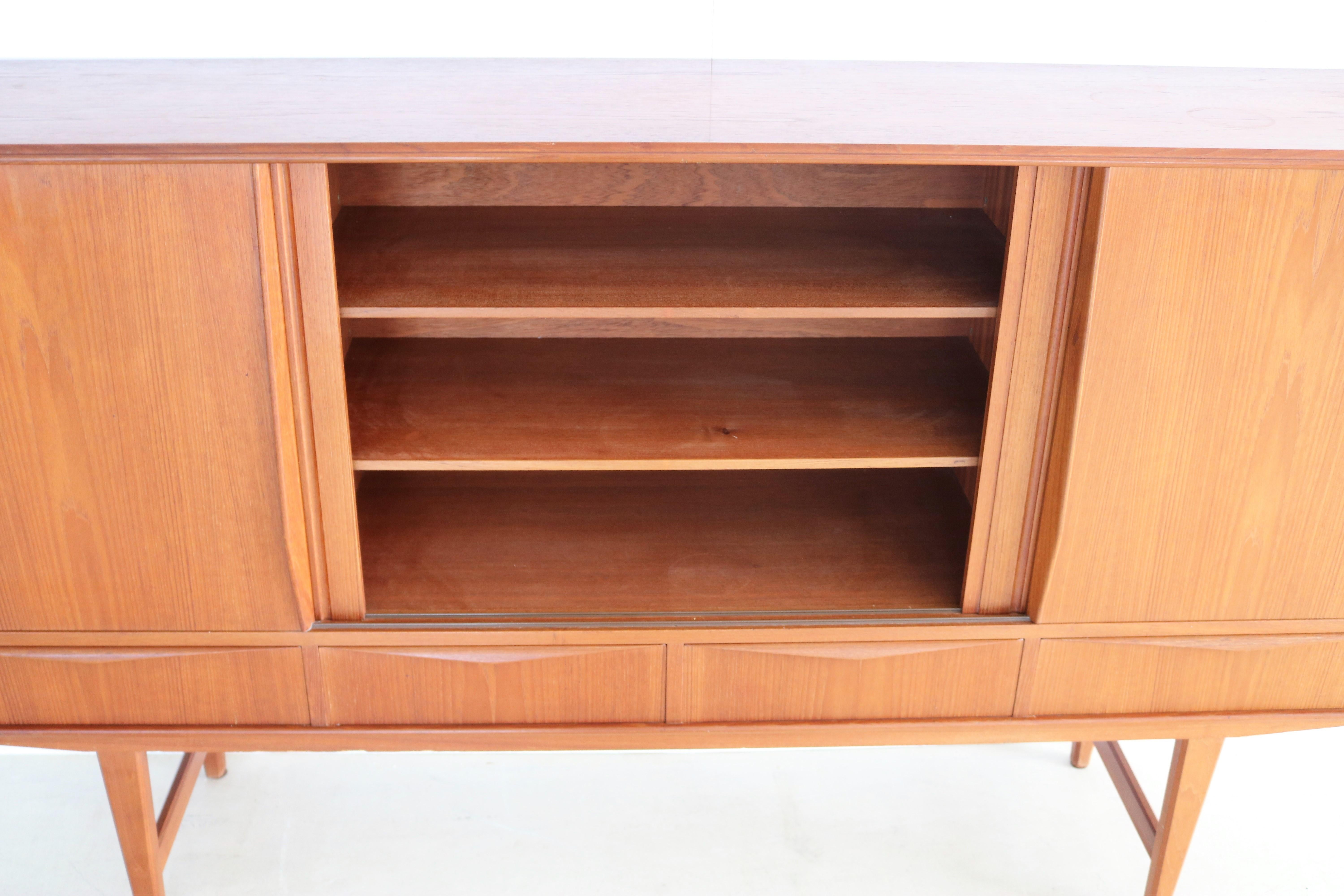 Vintage High Board Wall Cabinet E.W. Bach Danish For Sale 2