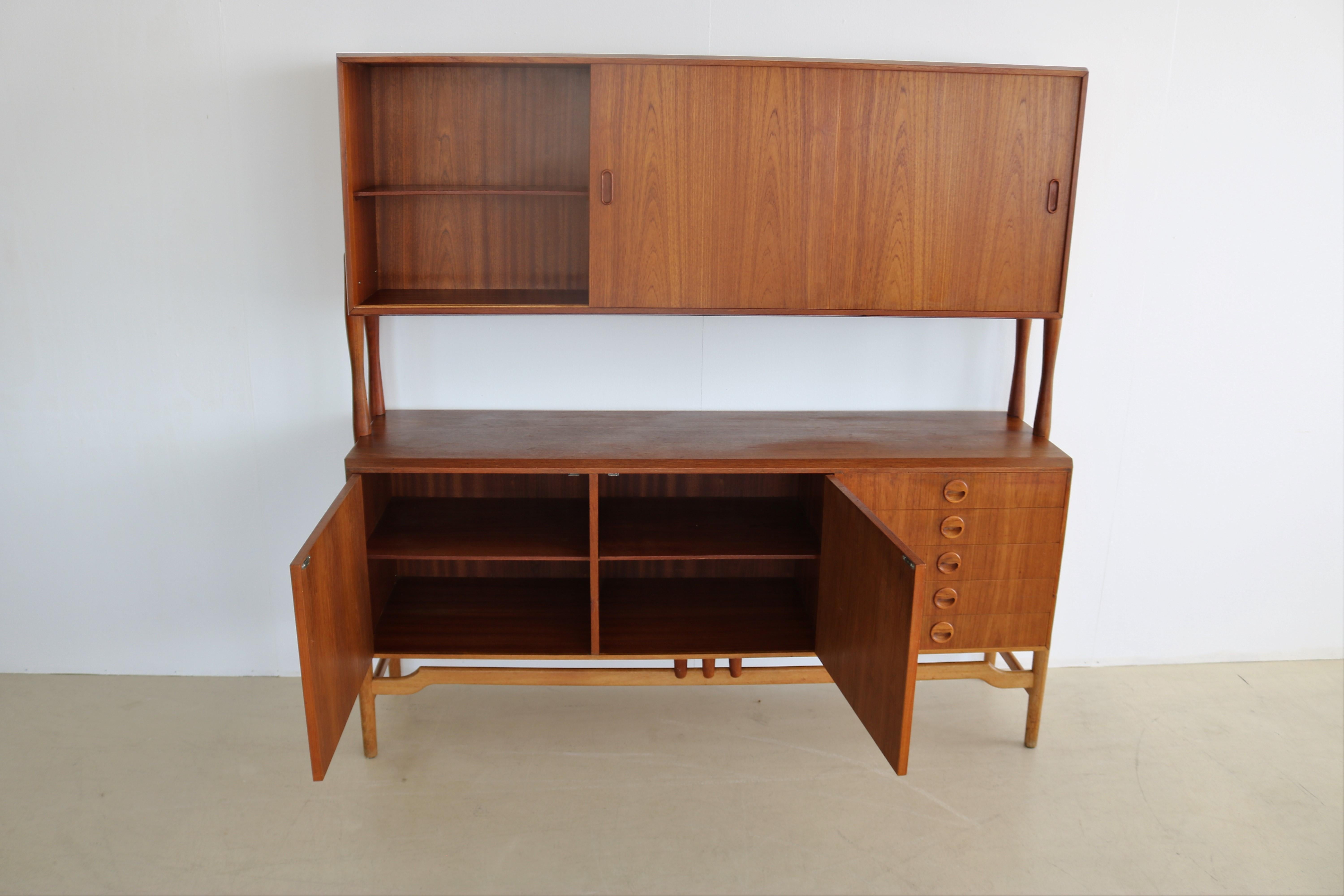Vintage High Board Wall Unit Ahlstrom Osakeyhtio For Sale 9