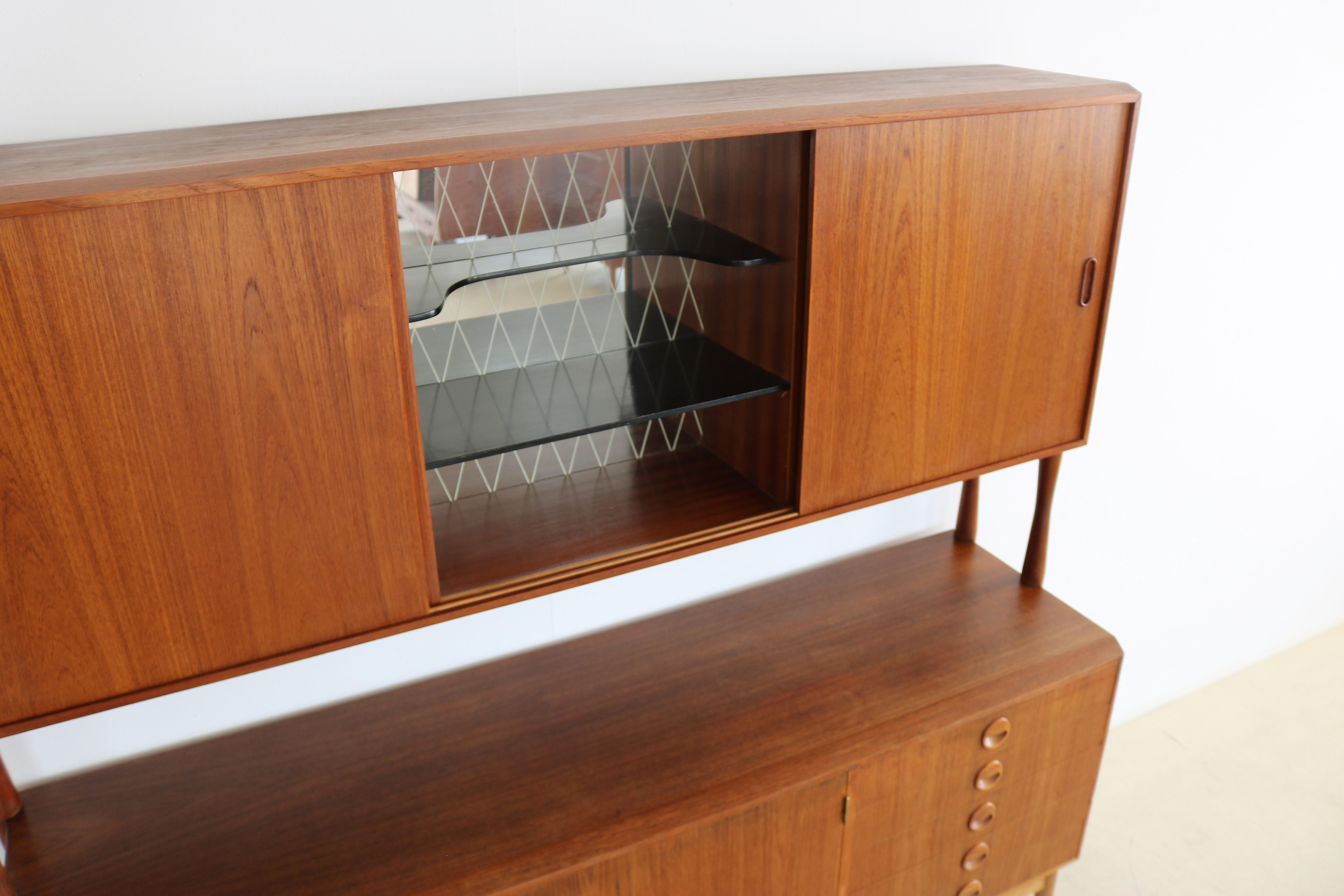 Vintage High Board Wall Unit Ahlstrom Osakeyhtio For Sale 10