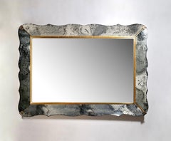 Vintage High End Designer 1940s Italian / French Style Mirror by Nurre Company