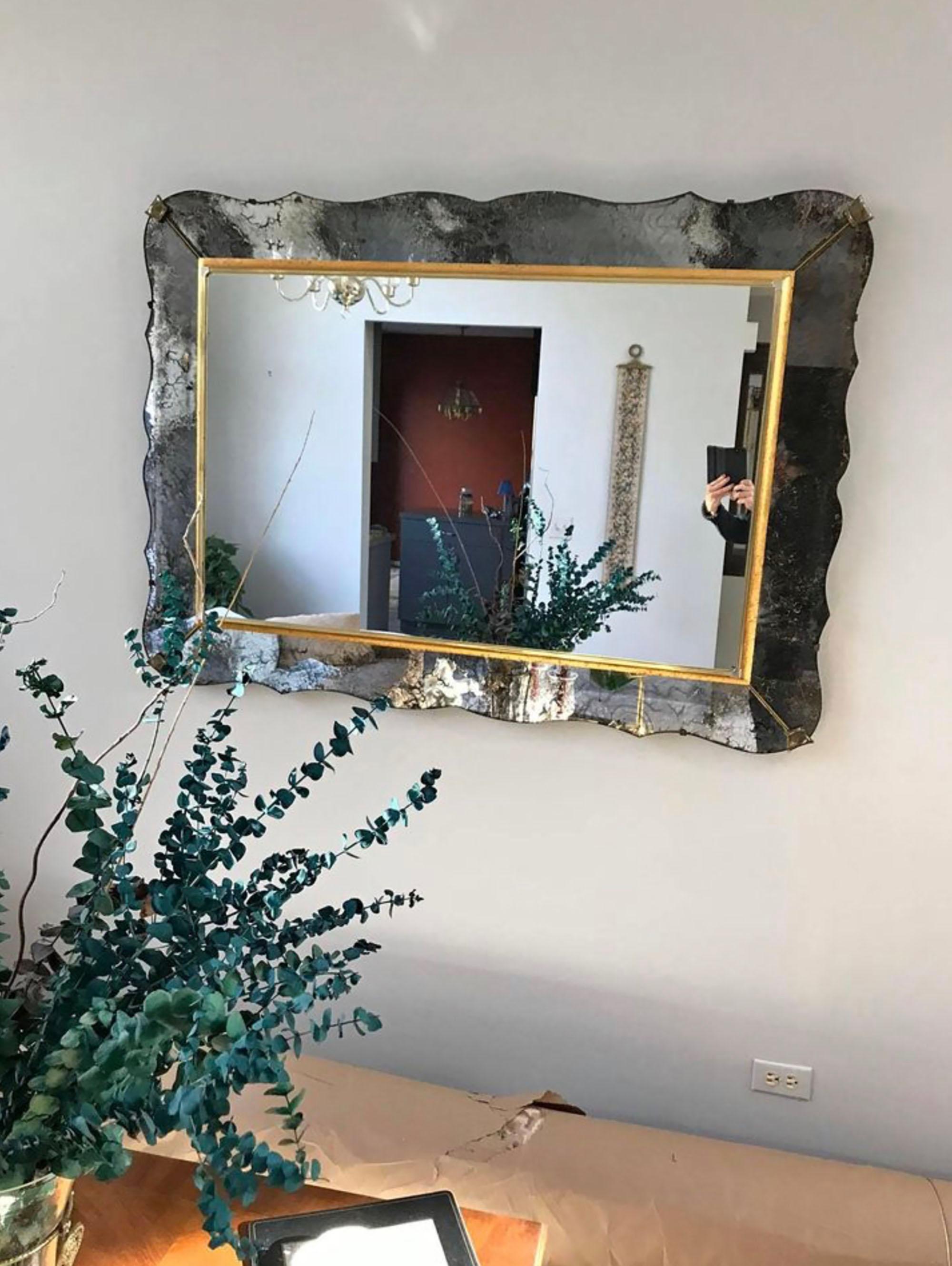 Mid-Century Modern Miroir design haut de gamme par Nurre Company en vente