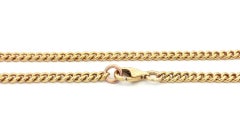 Vintage High Karat Solid Yellow Gold 20.5" Curb Cuban Link Chain Necklace