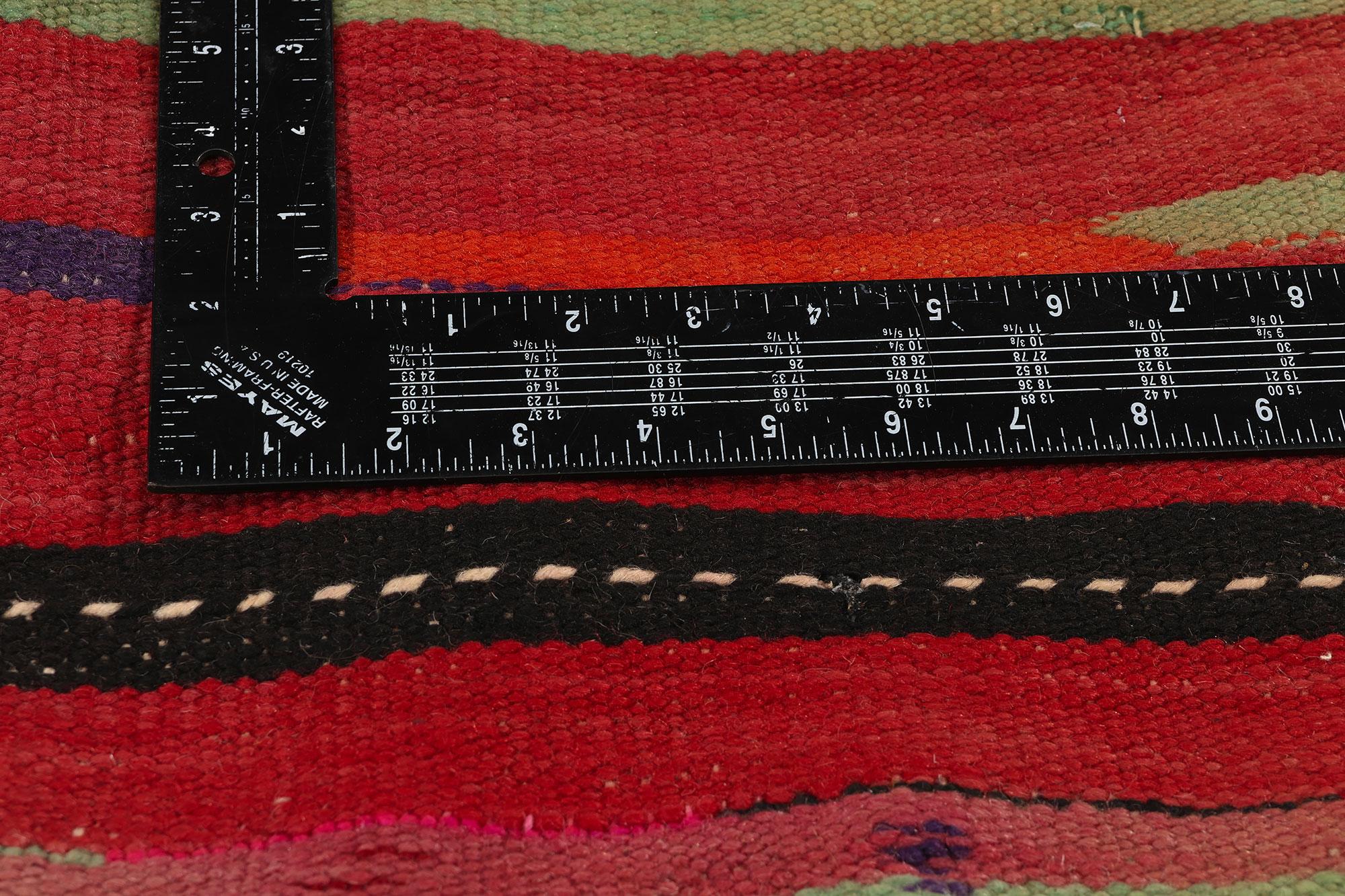 20th Century  Vintage High-Low Taznakht Moroccan Rug, Tribal Enchantment Meets Boho Chic For Sale