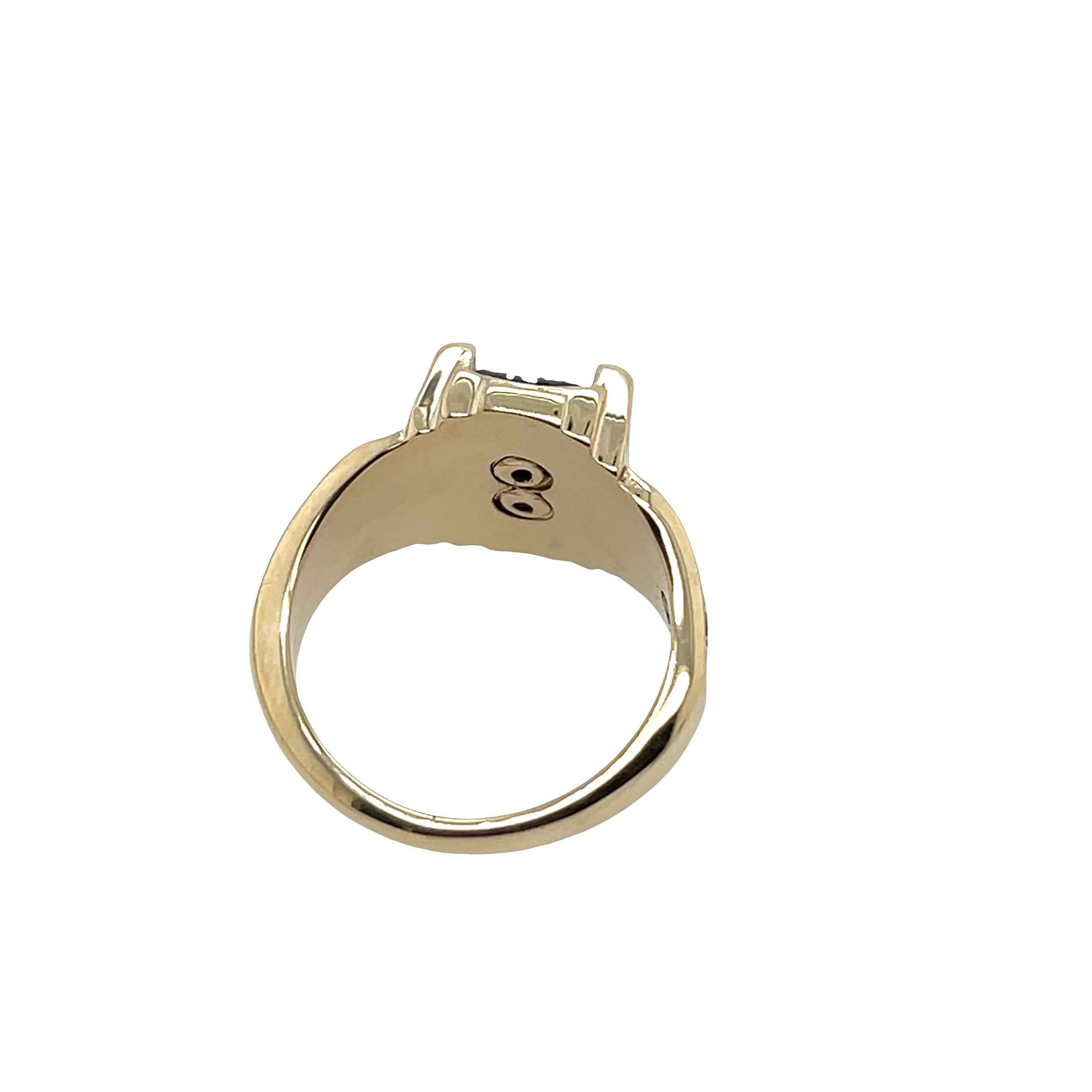 Anillo de oro de 10 ct Vintage High School 1944 en Excelente estado para la venta en London, GB