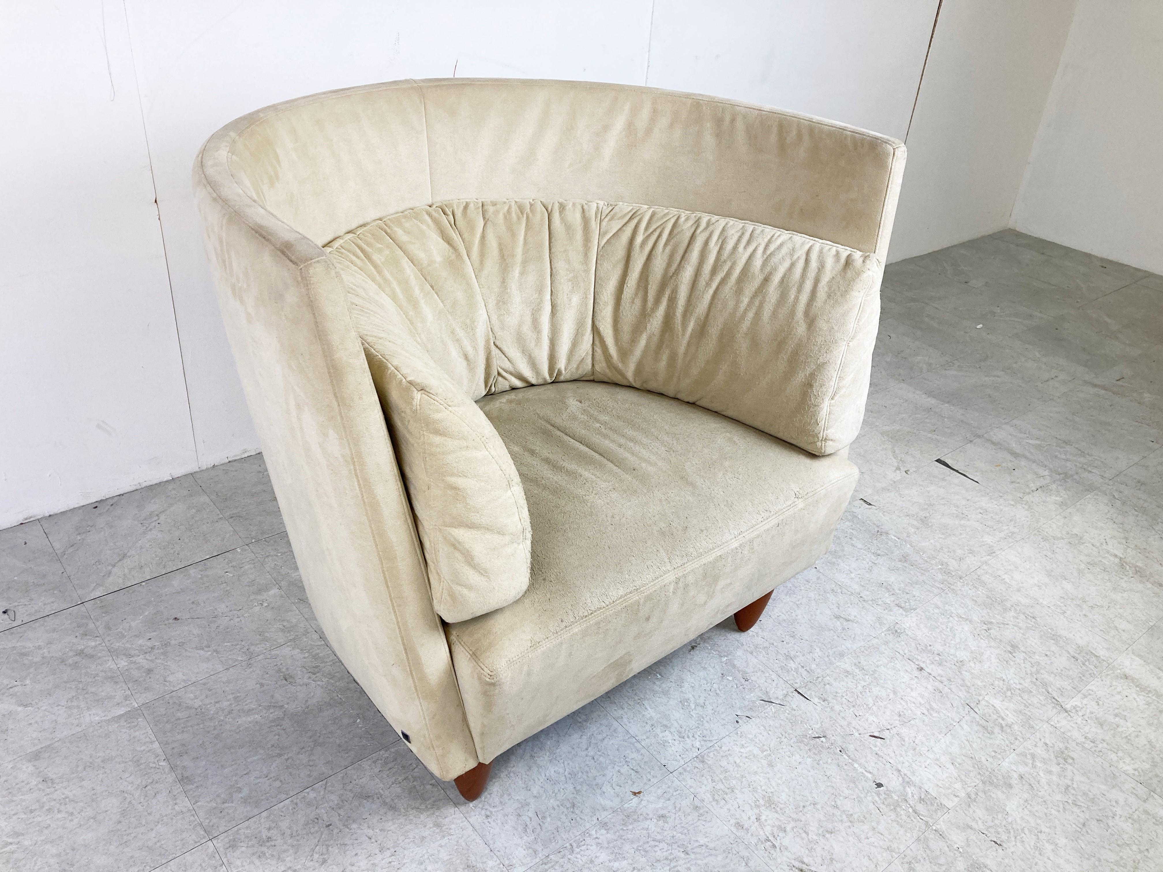 French Vintage Highback Lounge Chair by Ligne Roset, 1990s For Sale