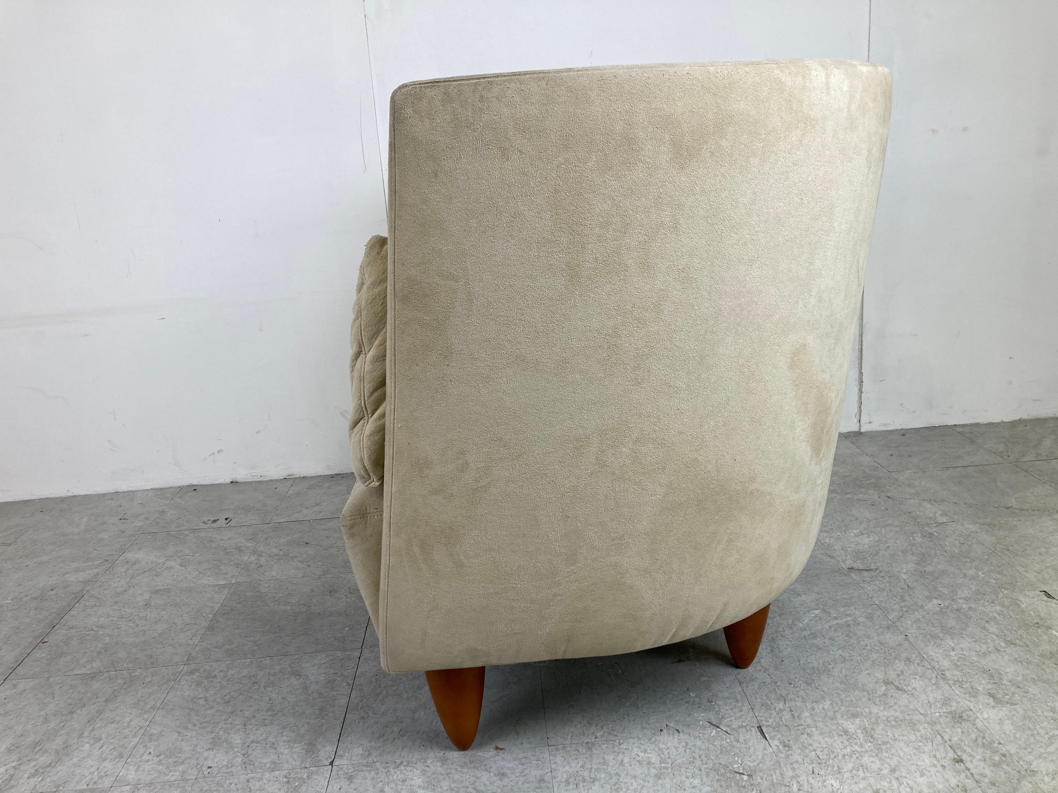Vintage Highback Lounge Chair by Ligne Roset, 1990s For Sale 3