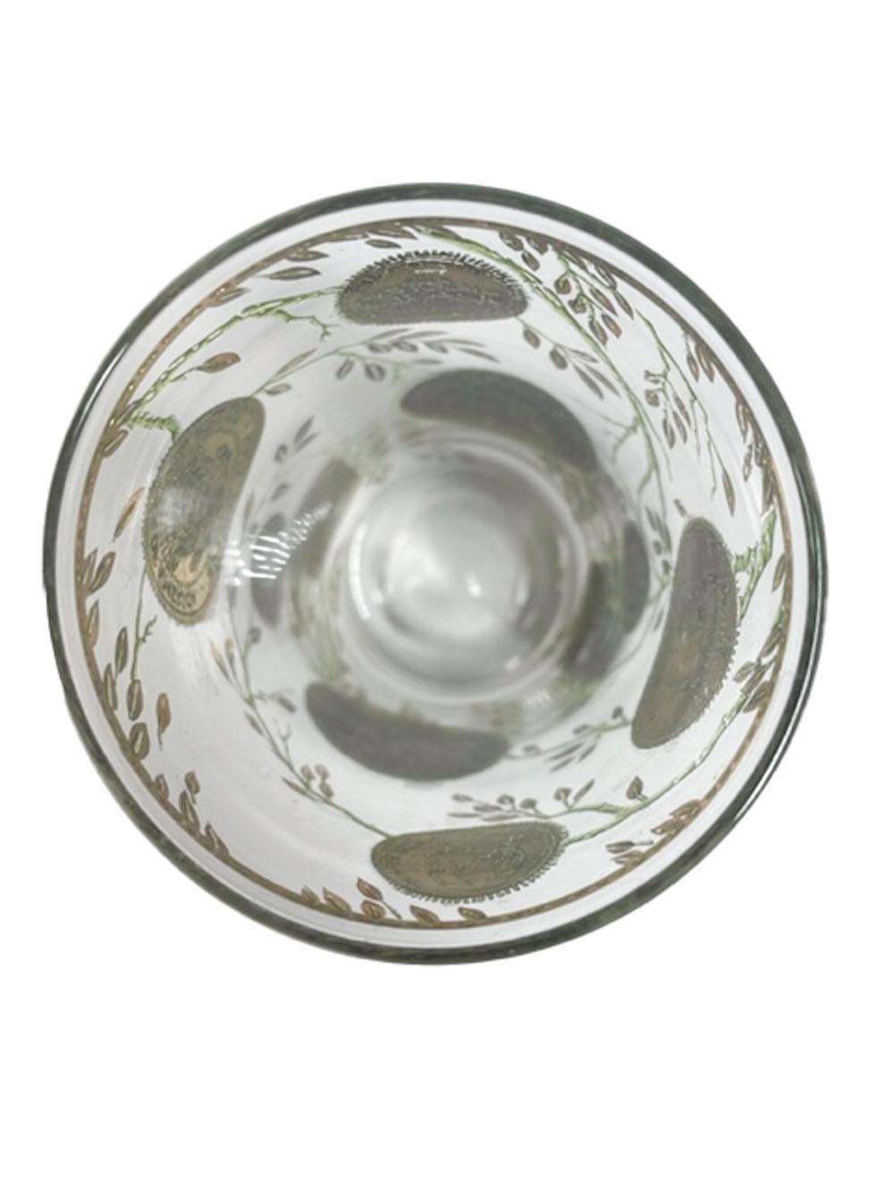 Américain Verres longs vintage Culver, Ltd. à motif 