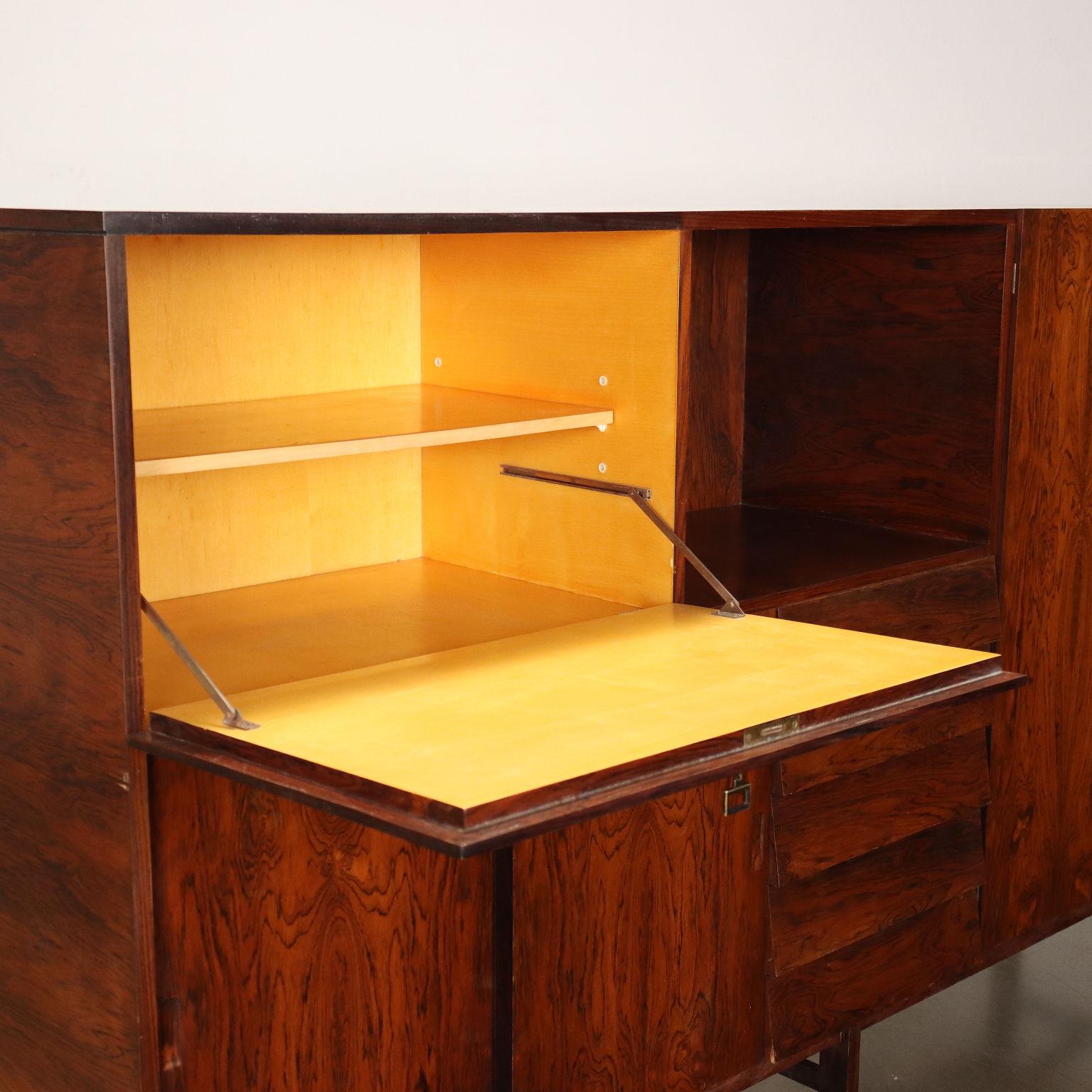 Vintage Highboard Jacaranda Veneer, Italy, 1960s For Sale at 1stDibs