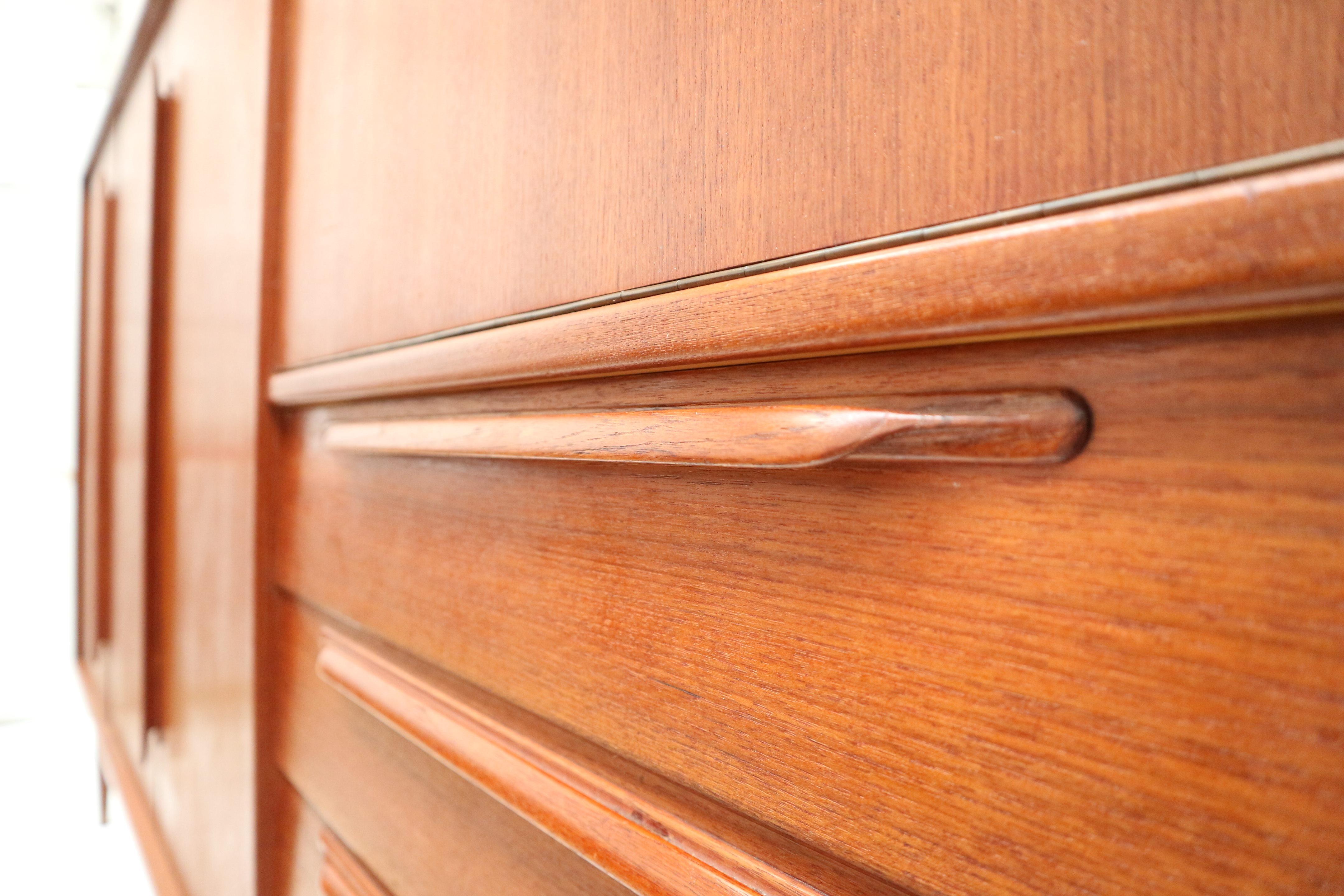 Vintage highboard / sideboard by Heinrich Riestenpatt made in the 60s For Sale 7