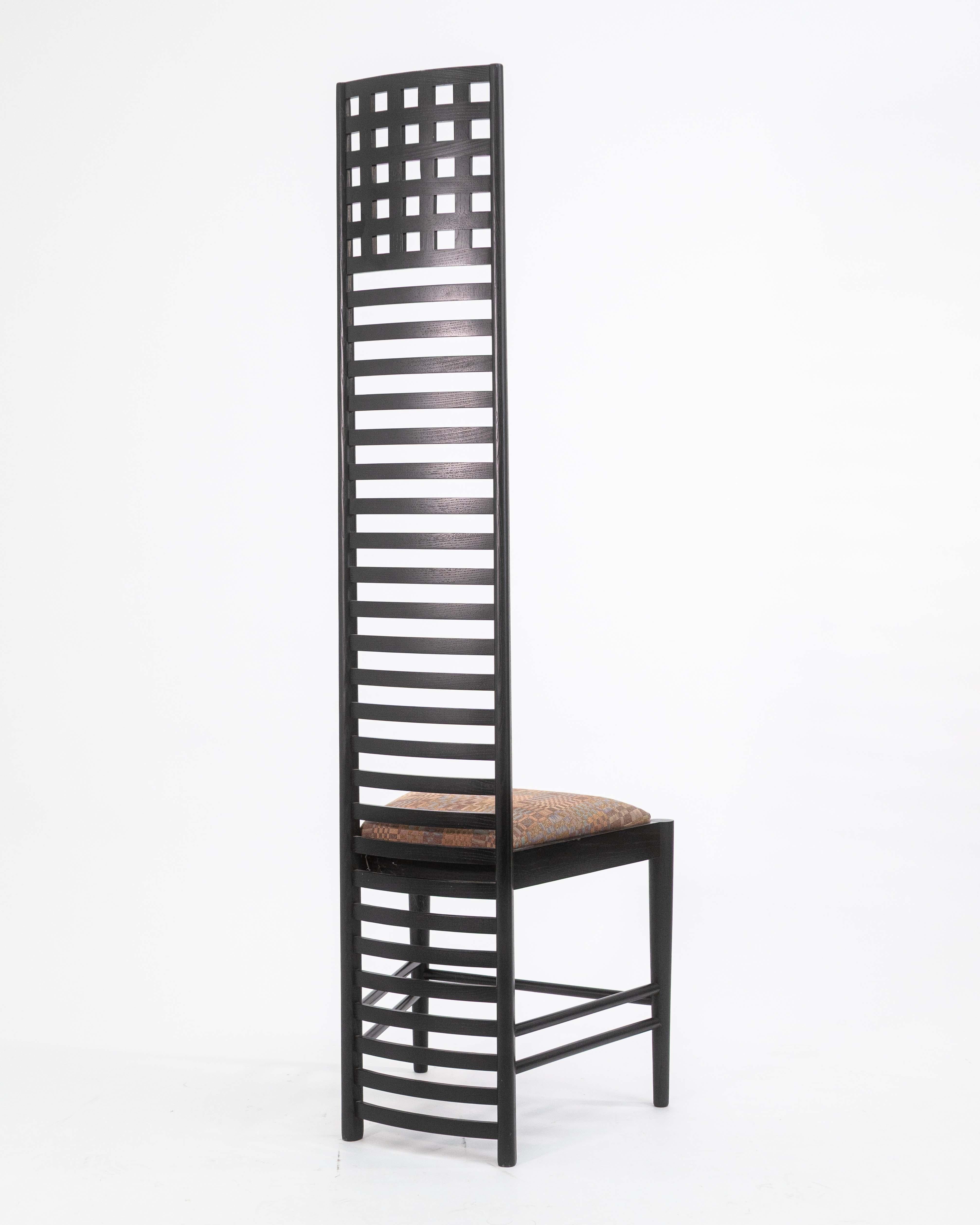 Vintage Hill House Chair von Charles Rennie Mackintosh für Cassina (Italienisch) im Angebot