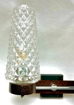 Vintage Hillebrand Germany, Pair of 2 Arm Wall Mount Lamp, the 1960s