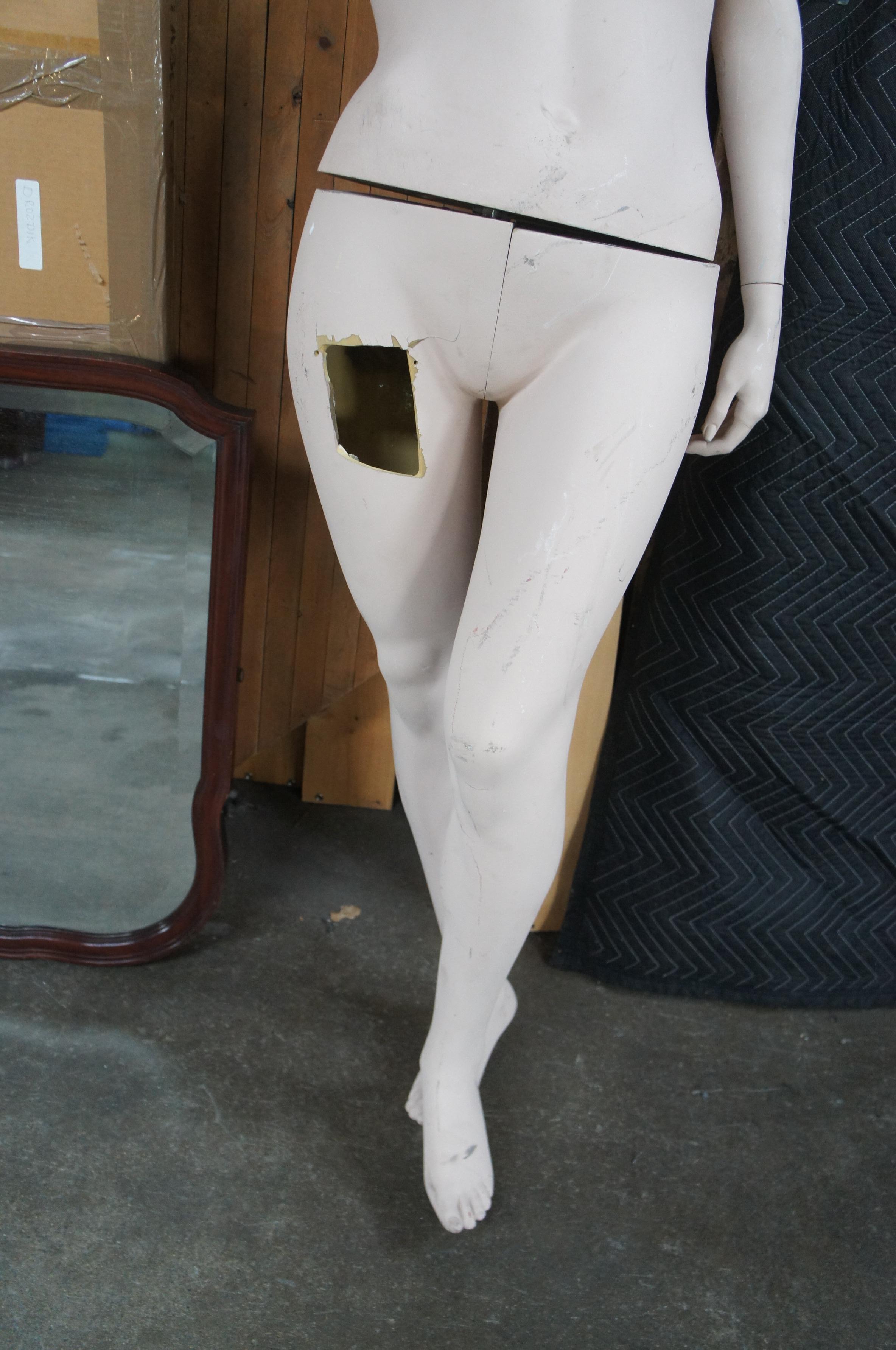 Vintage Hindsgual One Arm Standing Female Display Mannequin Fashion Doll 70