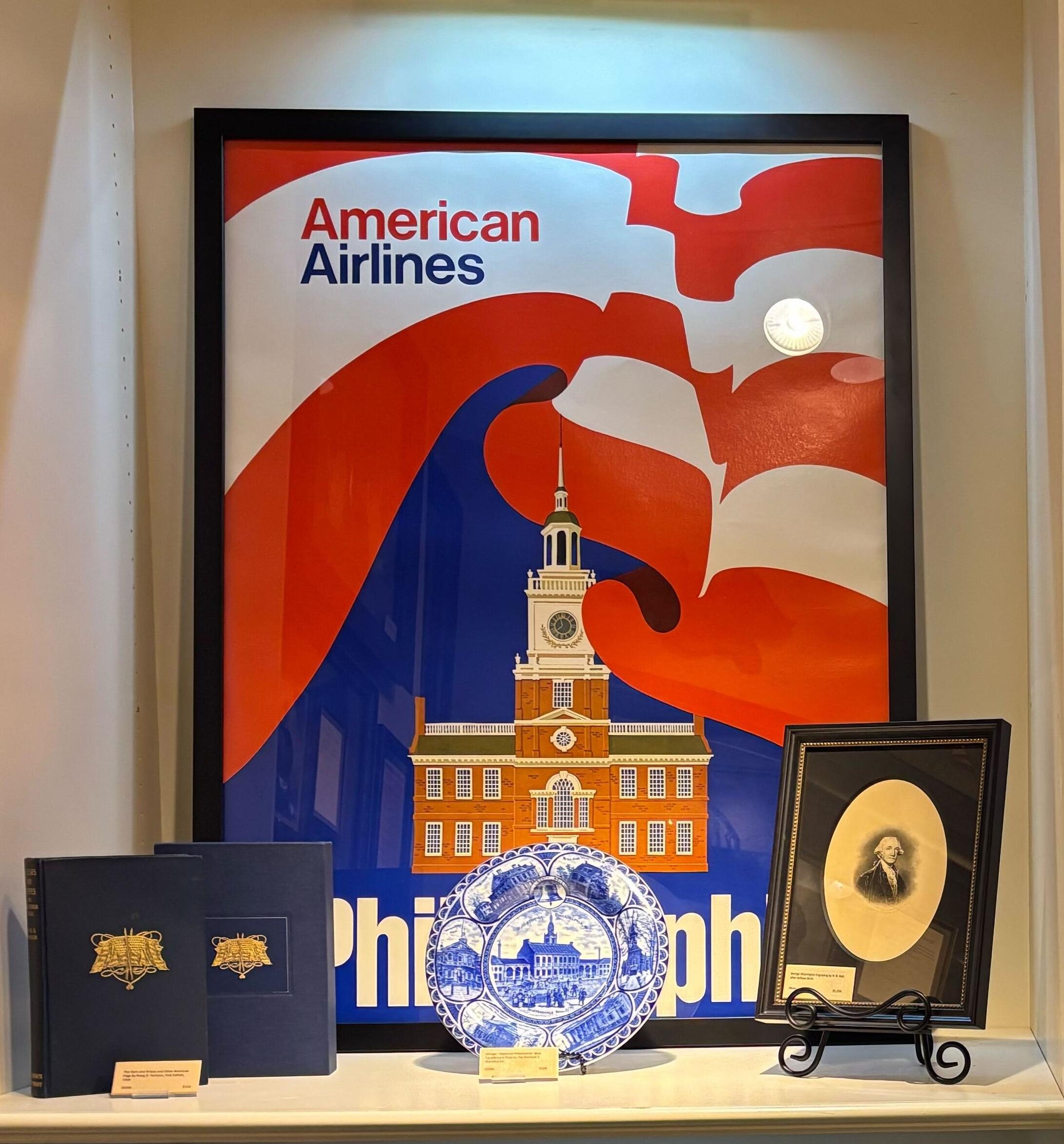 Transferware-Teller „Historical Philadelphia“ von The Rowland & Marsellus, Vintage (Keramik) im Angebot