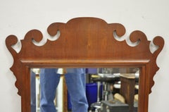 Vintage Hitchcock Mahogany Beveled Glass Federal Style Wall Mirror