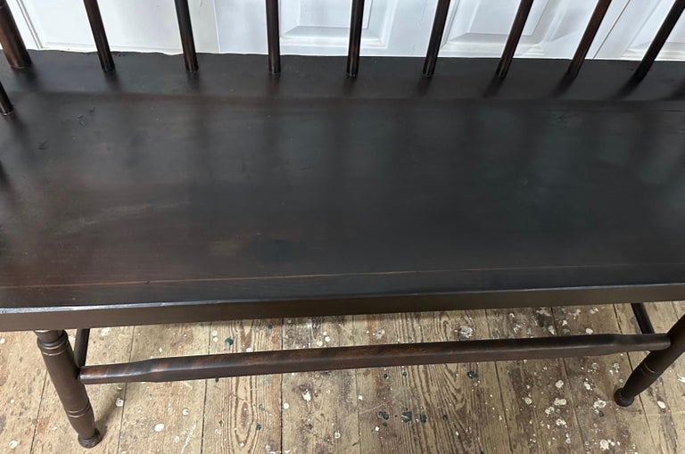 Vintage Hitchcock Style Settee Bench For Sale 5