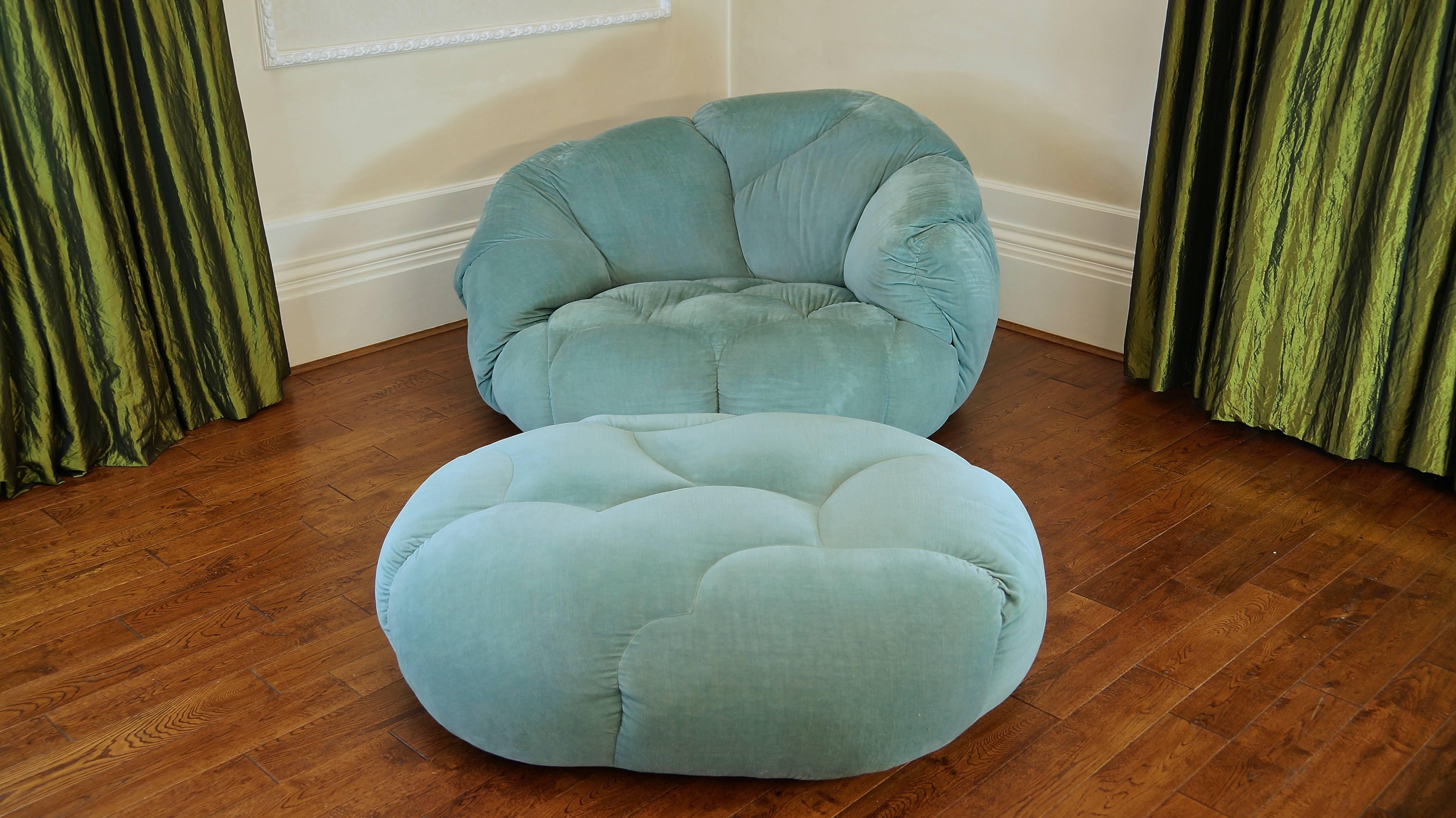 Vintage HK Cloud Sofa Suite, Howard Keith, 1970s, Chaise Longue, Couch, Armchair For Sale 5