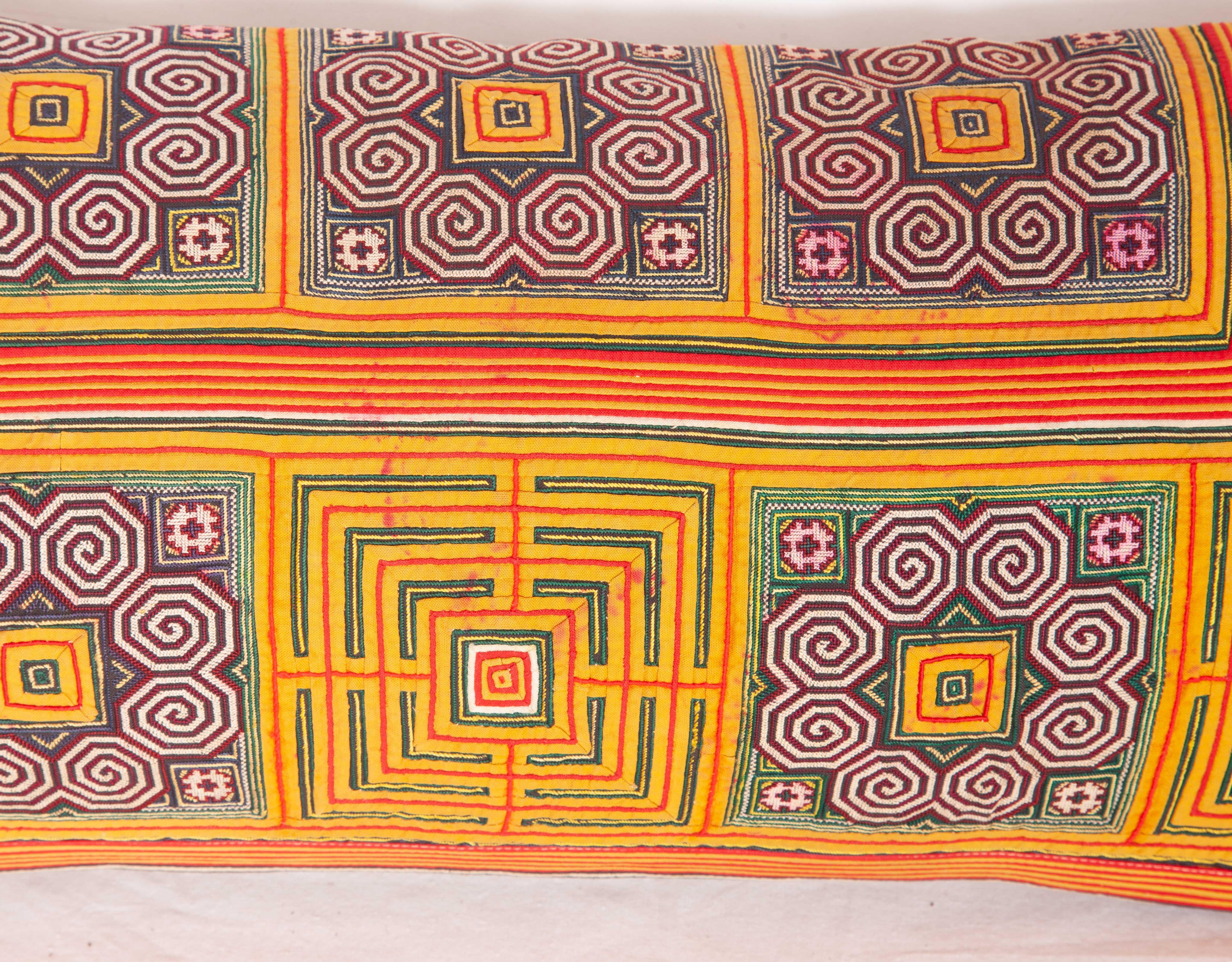 Tribal Vintage Hmong Hill Tribe Pillow Cases, Mid-20th Century
