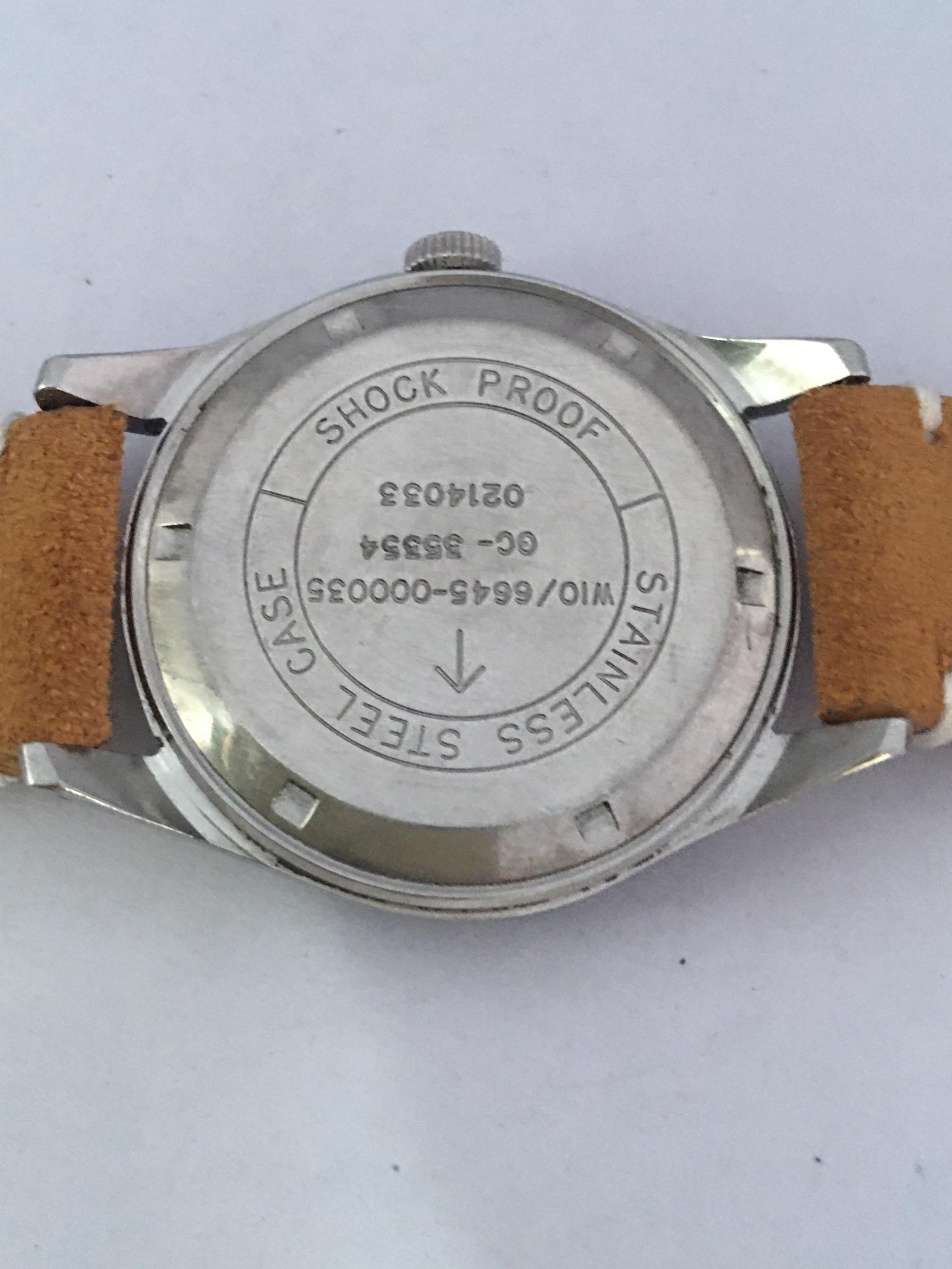 Vintage hmt Jawan Mechanical Military Watch 4