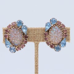 Vintage Hobe Earrings Saphiret 1960s