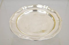 Vintage Hoka Metall Argente Deutschland versilbert Scalloped Runde Platte Geschirr