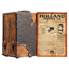 Vintage Holland Furnace Co. Salesman Demonstrator with Instruction Sign