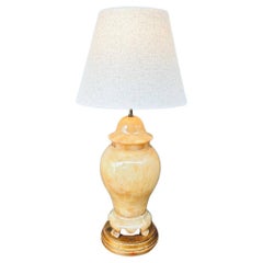Retro Hollywood Regency Alabaster Table Lamp