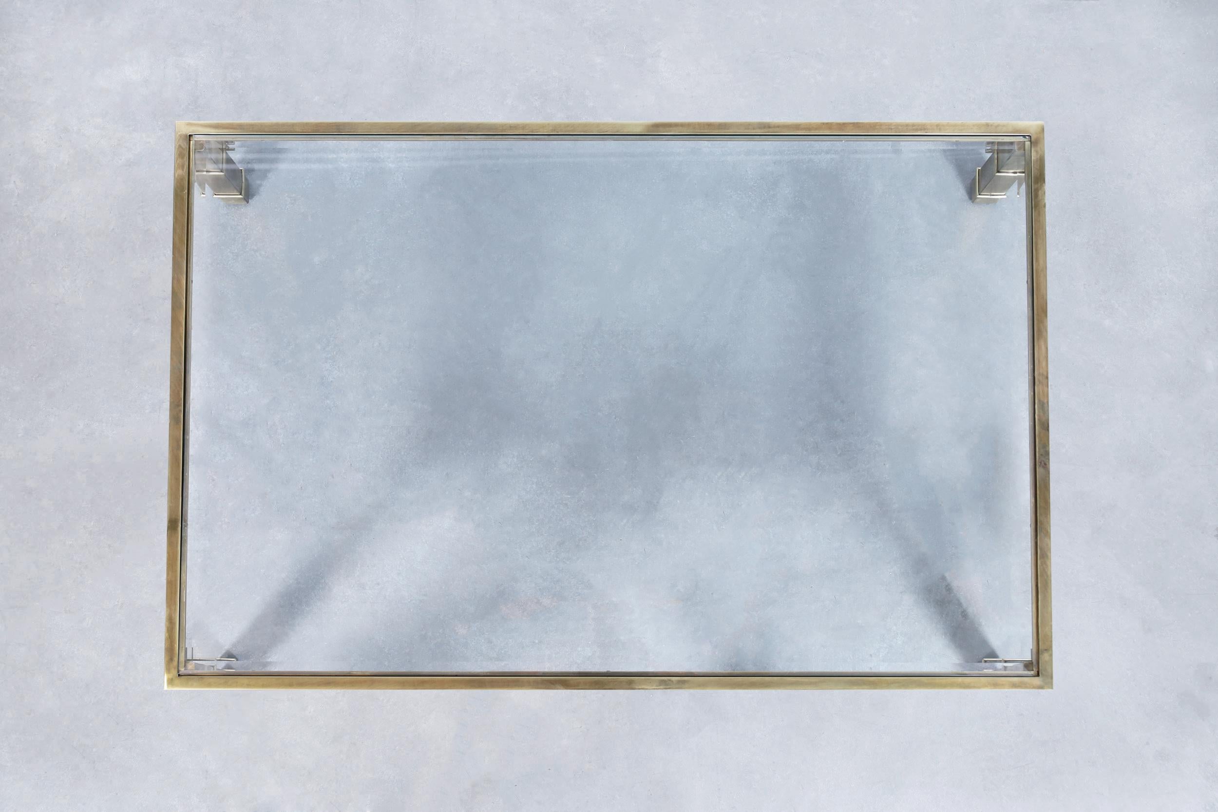 Hollywood-Regency-Couchtisch aus Messing von Mastercraft, Vintage im Angebot 4