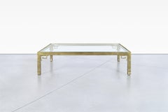 Table basse vintage Hollywood Regency par Mastercraft