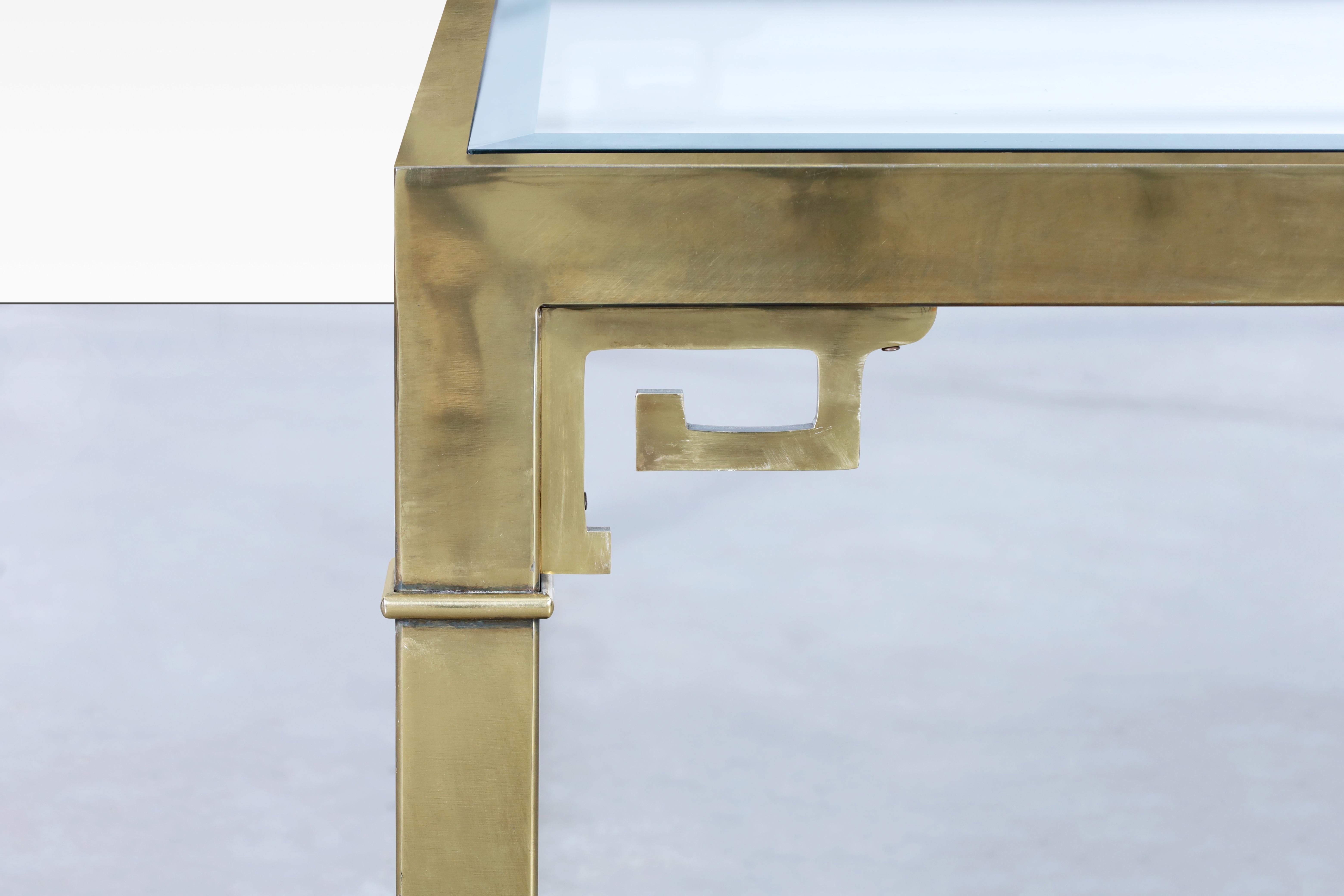 Hollywood-Regency-Couchtisch aus Messing von Mastercraft, Vintage (Moderne der Mitte des Jahrhunderts) im Angebot