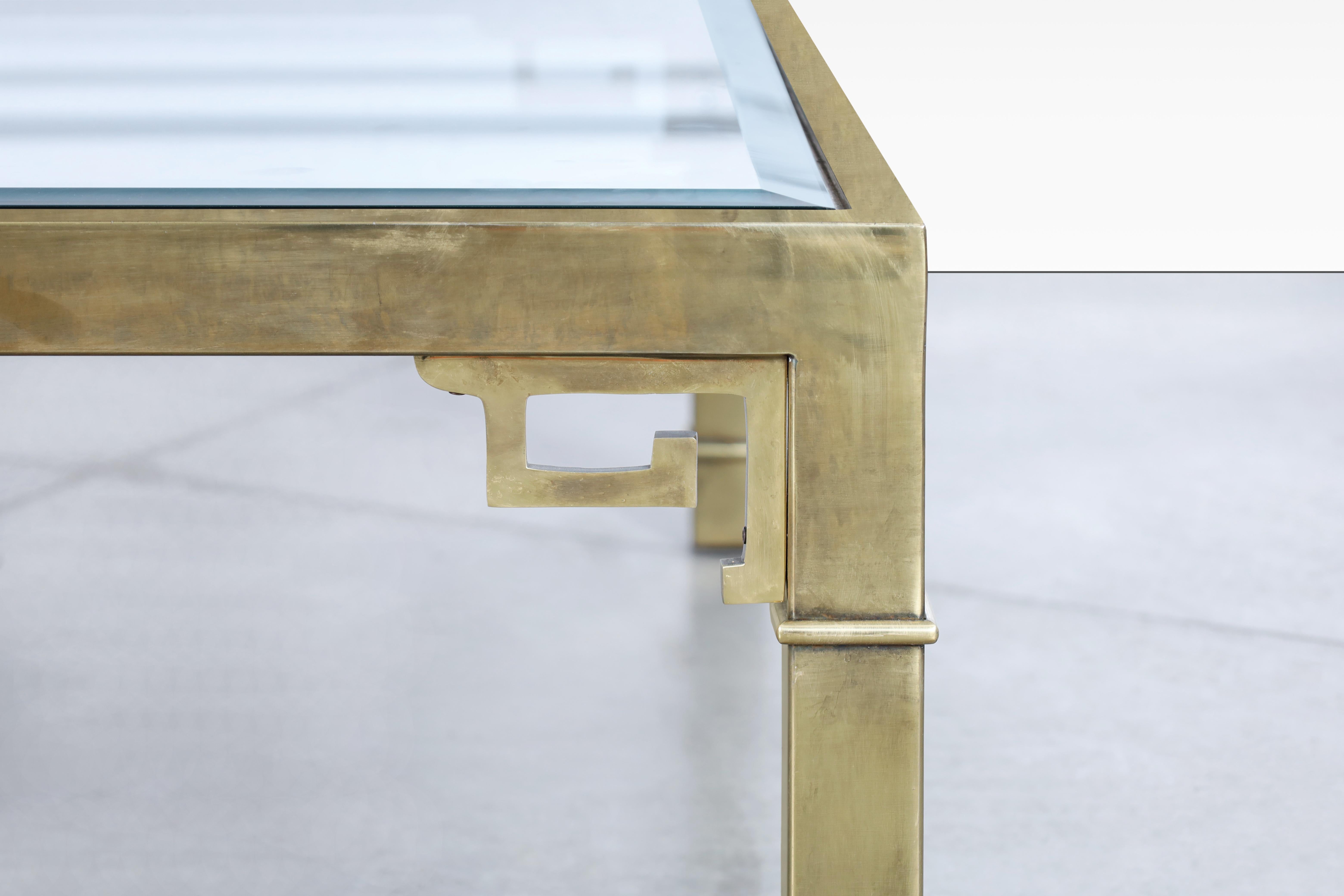 Hollywood-Regency-Couchtisch aus Messing von Mastercraft, Vintage (amerikanisch) im Angebot