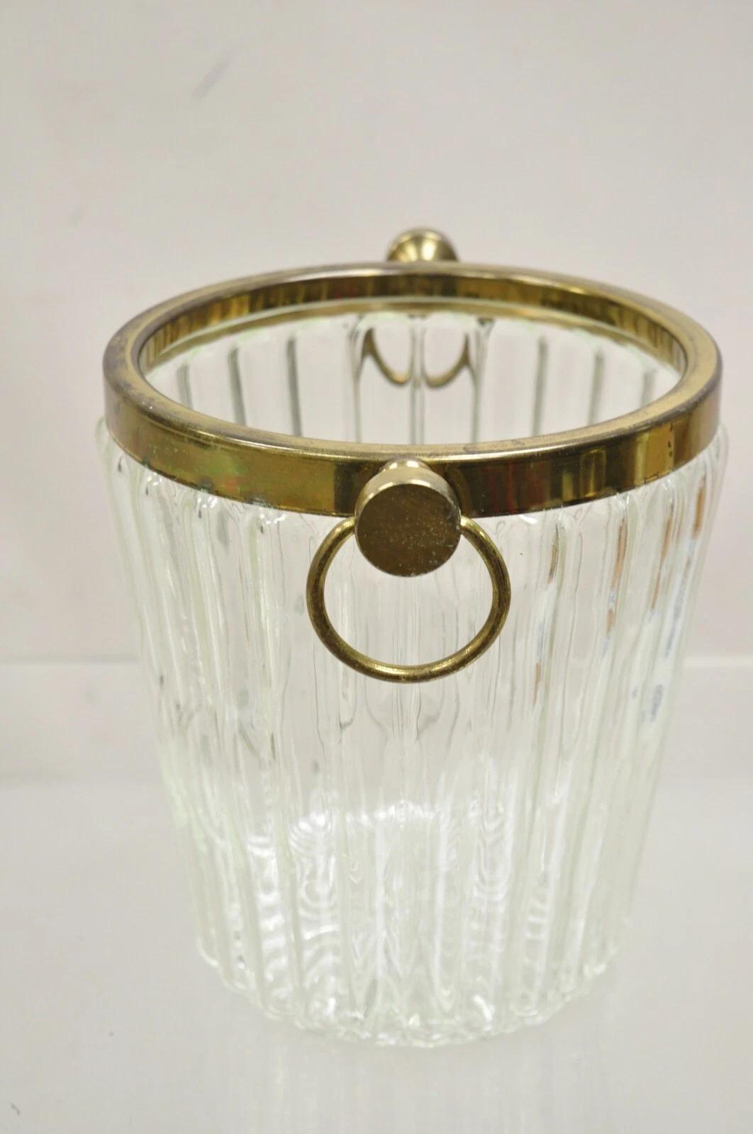 Seau à glace pour vins et champagne vintage Hollywood Regency en vente 1