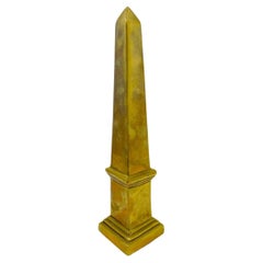 Vintage Hollywood Regency Brass Obelisk