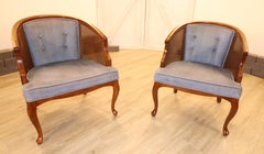 Vintage Hollywood Regency Cane Back Chairs