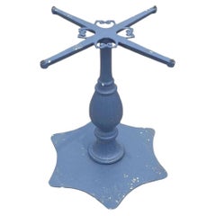 Vintage Hollywood Regency Cast Aluminum Dining Center Table Pedestal Base