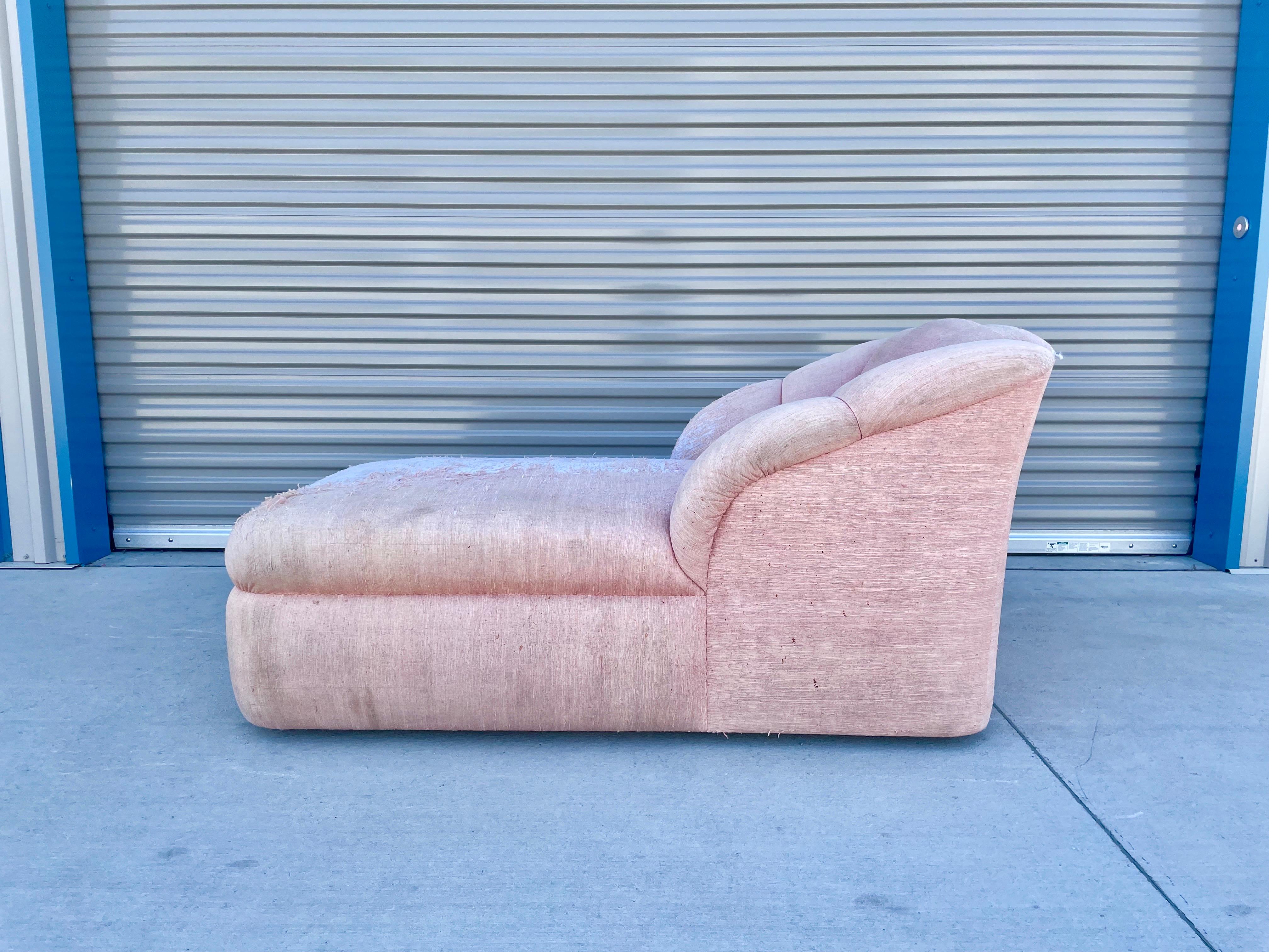 pink velvet chaise lounge