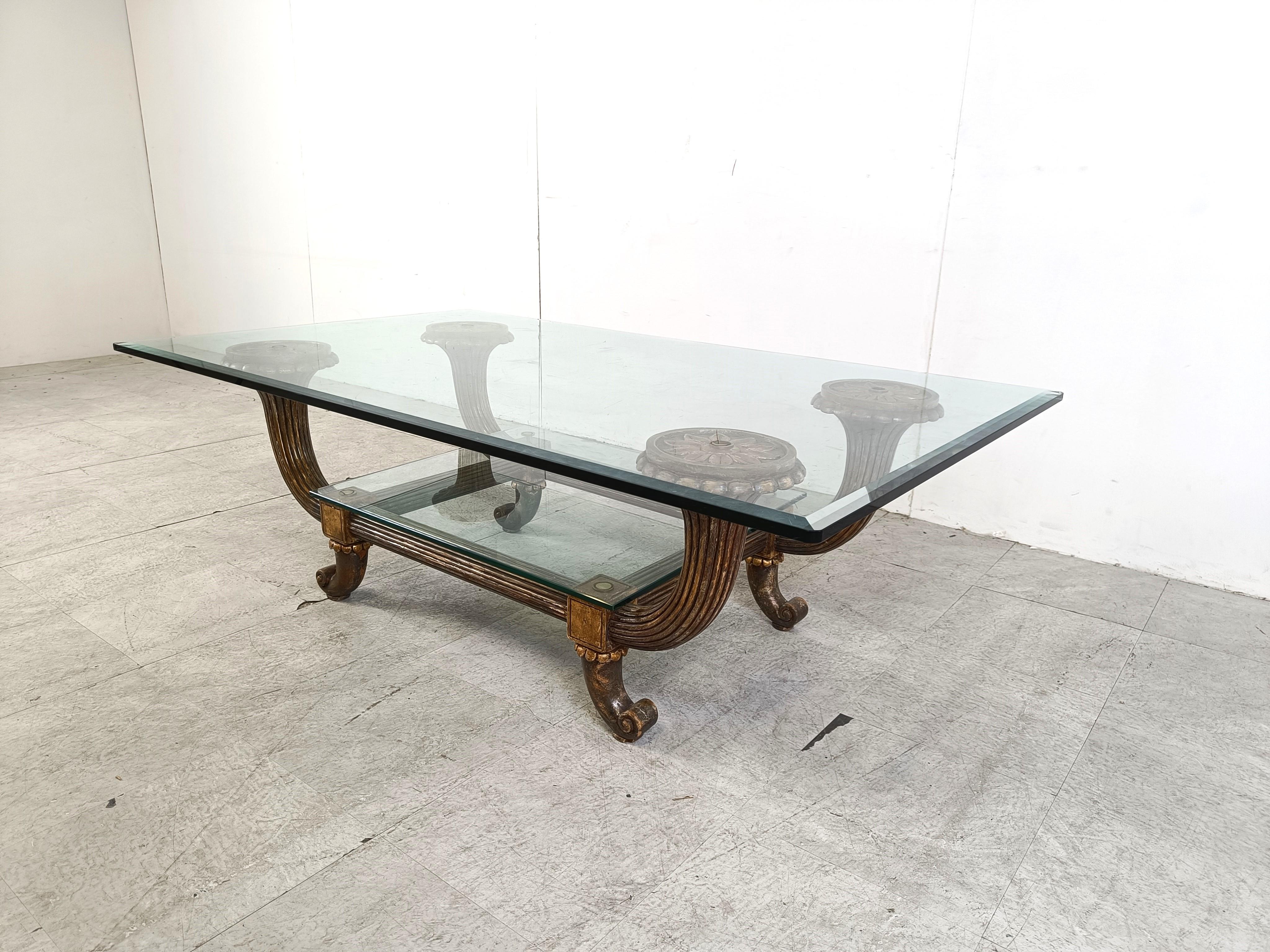 Mid-20th Century Vintage hollywood regency coffee table, 1960s  For Sale