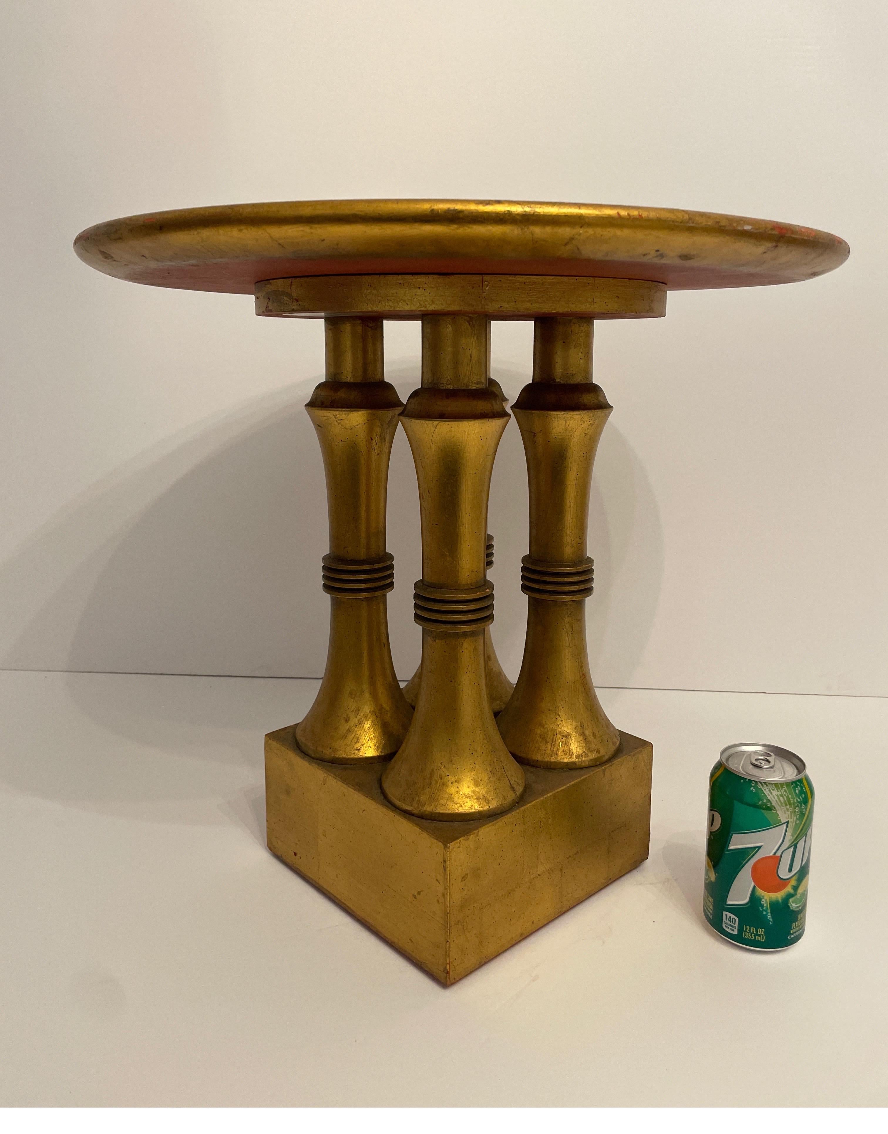 Vintage Hollywood Regency Custom Gilt Table 14