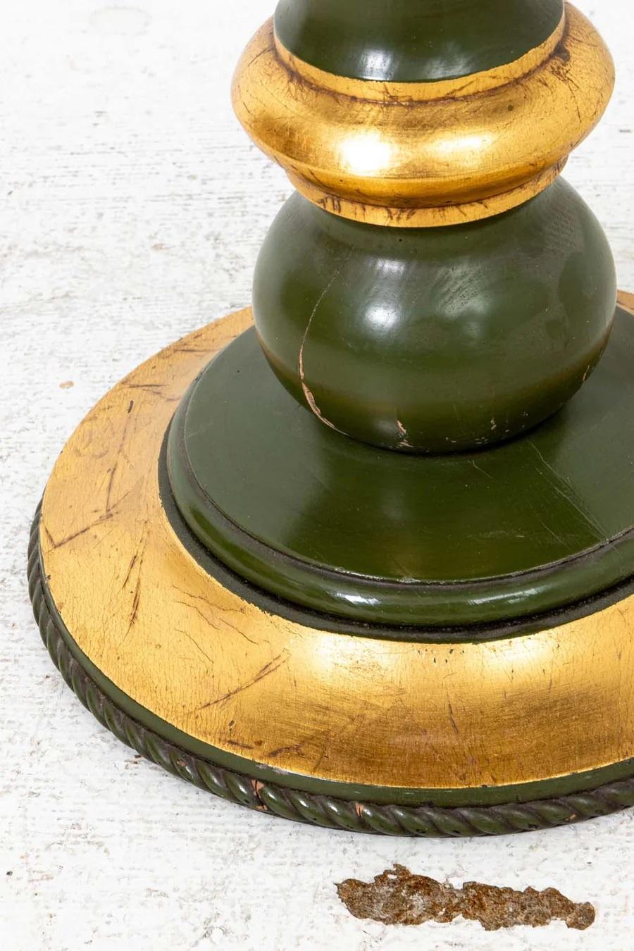 20th Century Vintage Hollywood Regency Custom Gilt Table For Sale