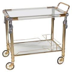 Vintage Hollywood Regency Drinks Trolley